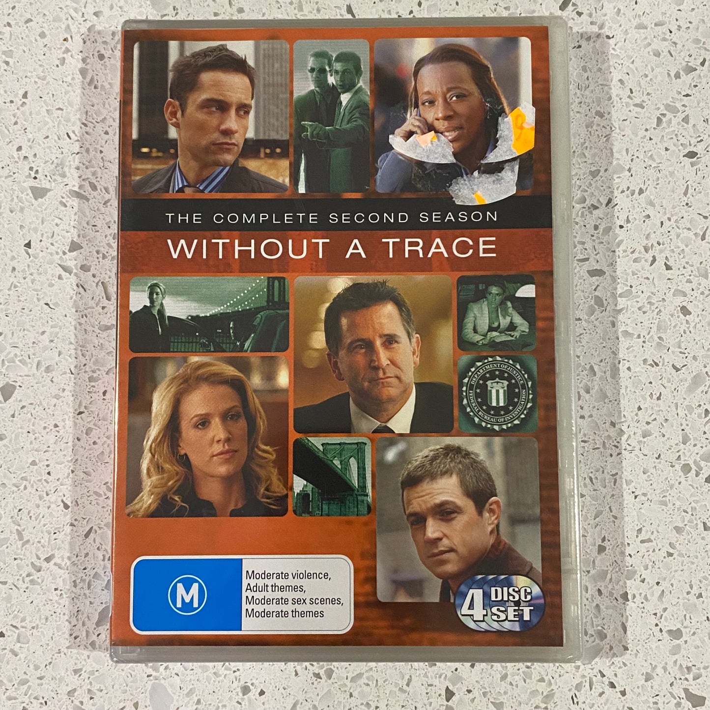 Without A Trace Series 2 DVD 4-Disc PAL 4 New Sealed