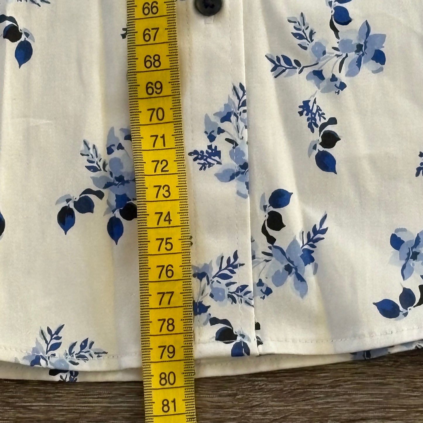 yd Shirt Men's Casual Medium Long Sleeve Slim Fit Floral Collared NWT