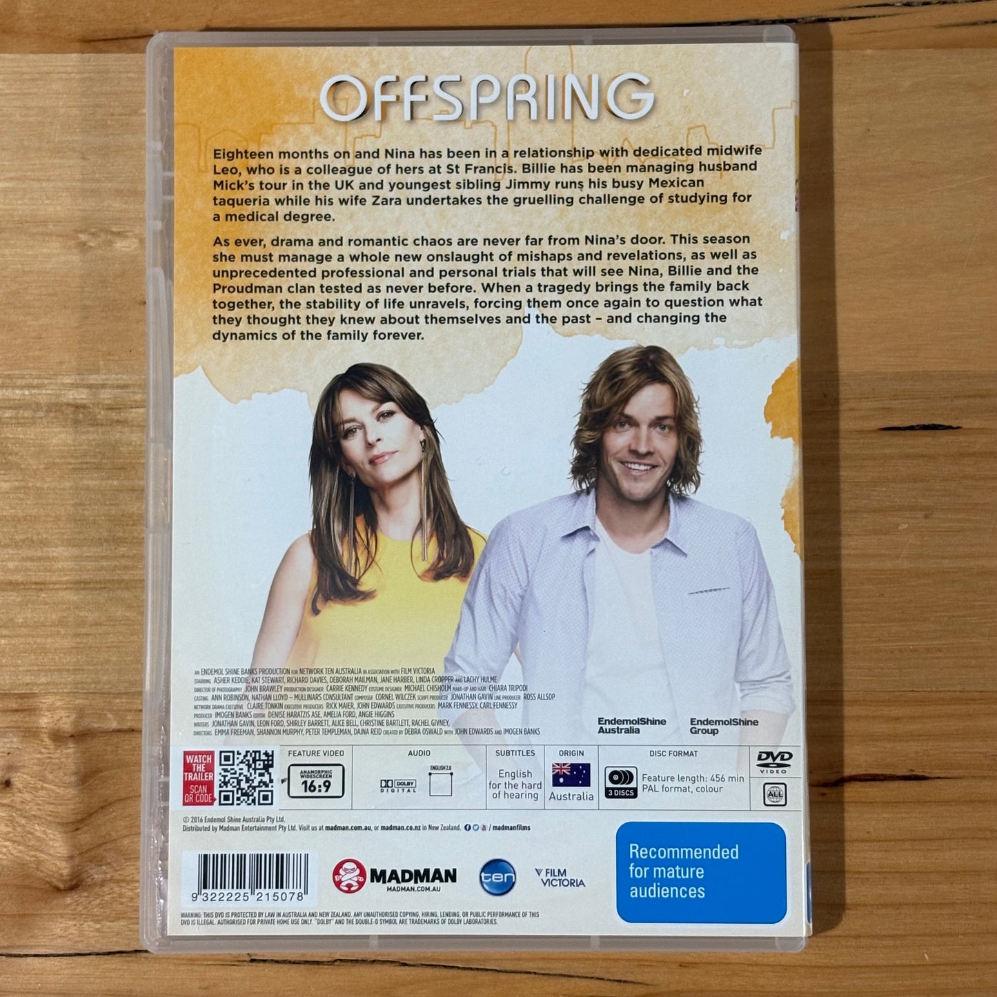Offspring Complete Seasons 1-6 DVD Box Set Asher Keddie VGC