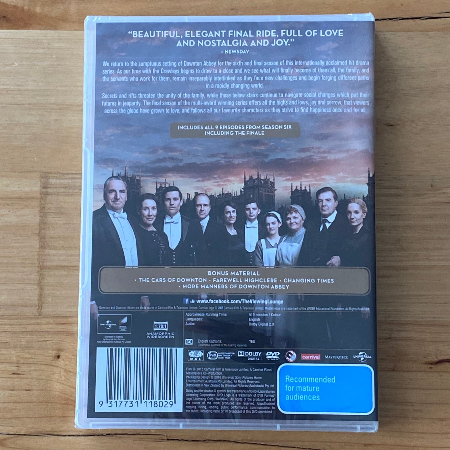 Downton Abbey Season 1, 3, 4 & 6 DVD PAL 2,4,5 Brand New Sealed