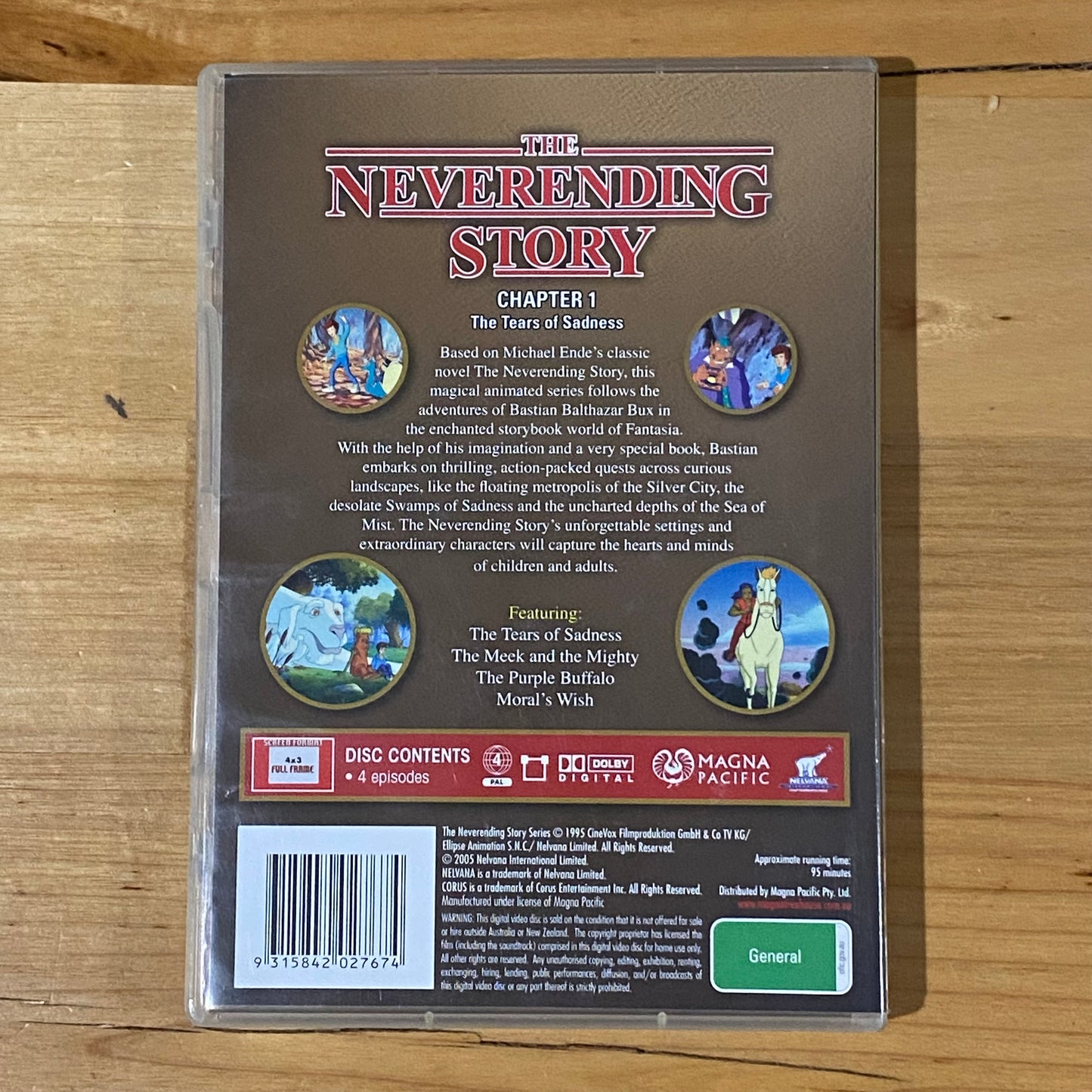 The Neverending Story Tears Of Sadness DVD Animation PAL 4 VGC
