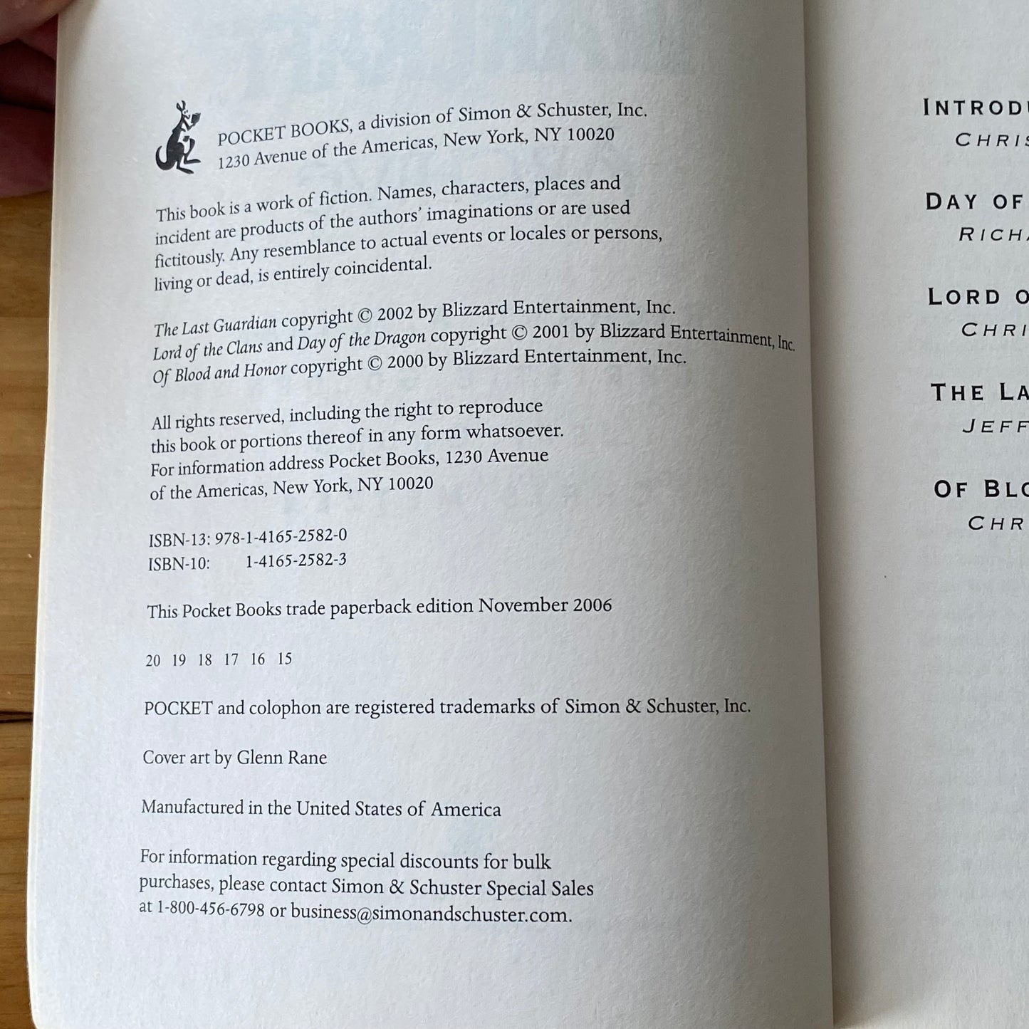 Warcraft Archive 4 Original Stories Paperback Azeroth 2006 GD