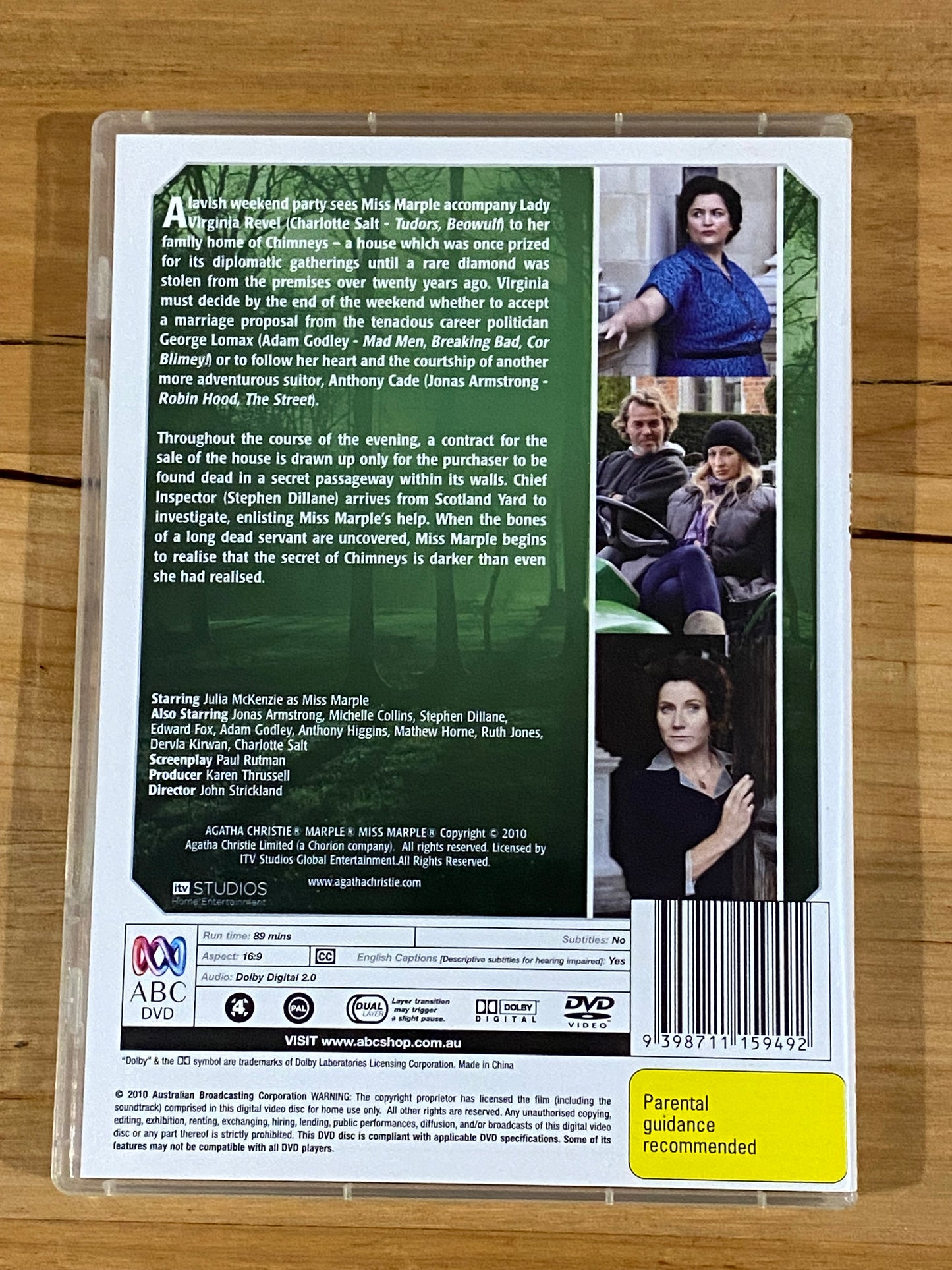 Agatha Christie's Miss Marple The Secret of Chimneys DVD PAL 4 VGC