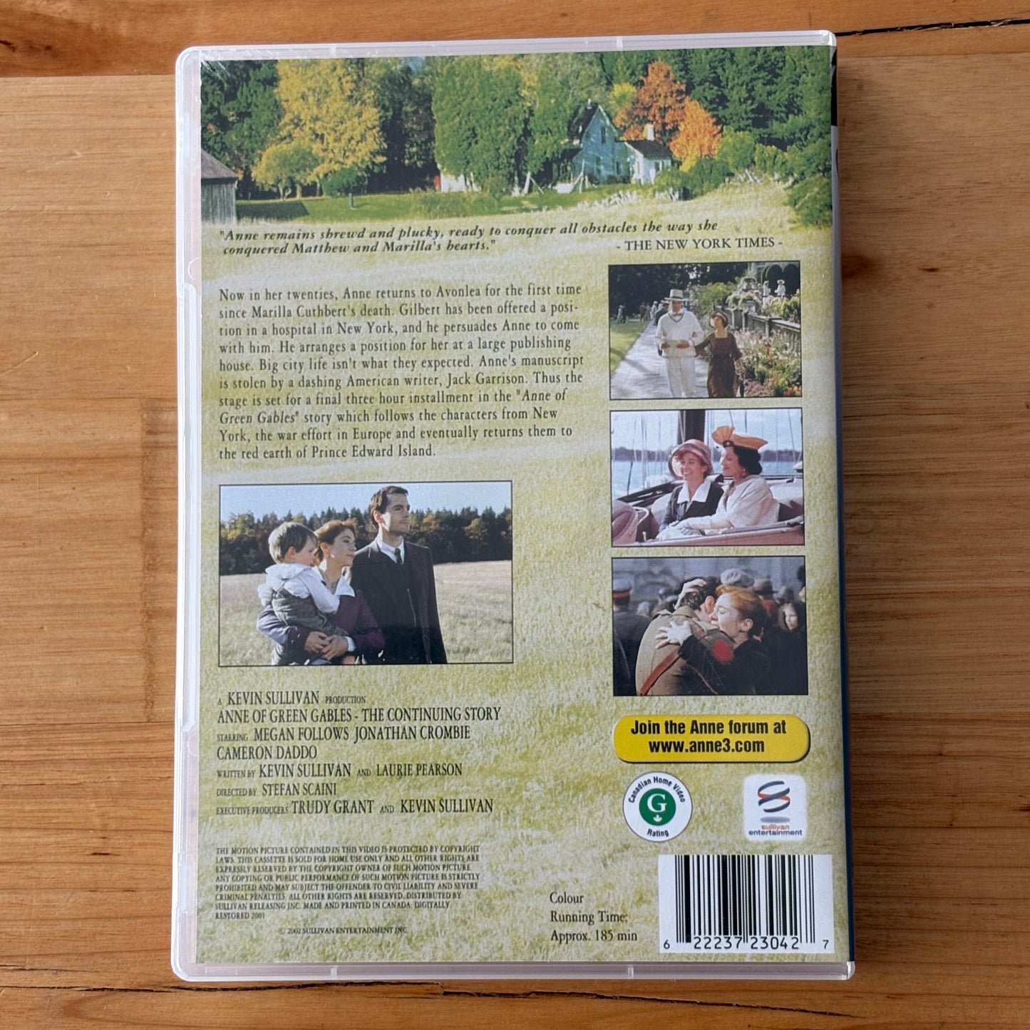 Anne of Green Gables 3-DVD Set PAL Region 0 VGC