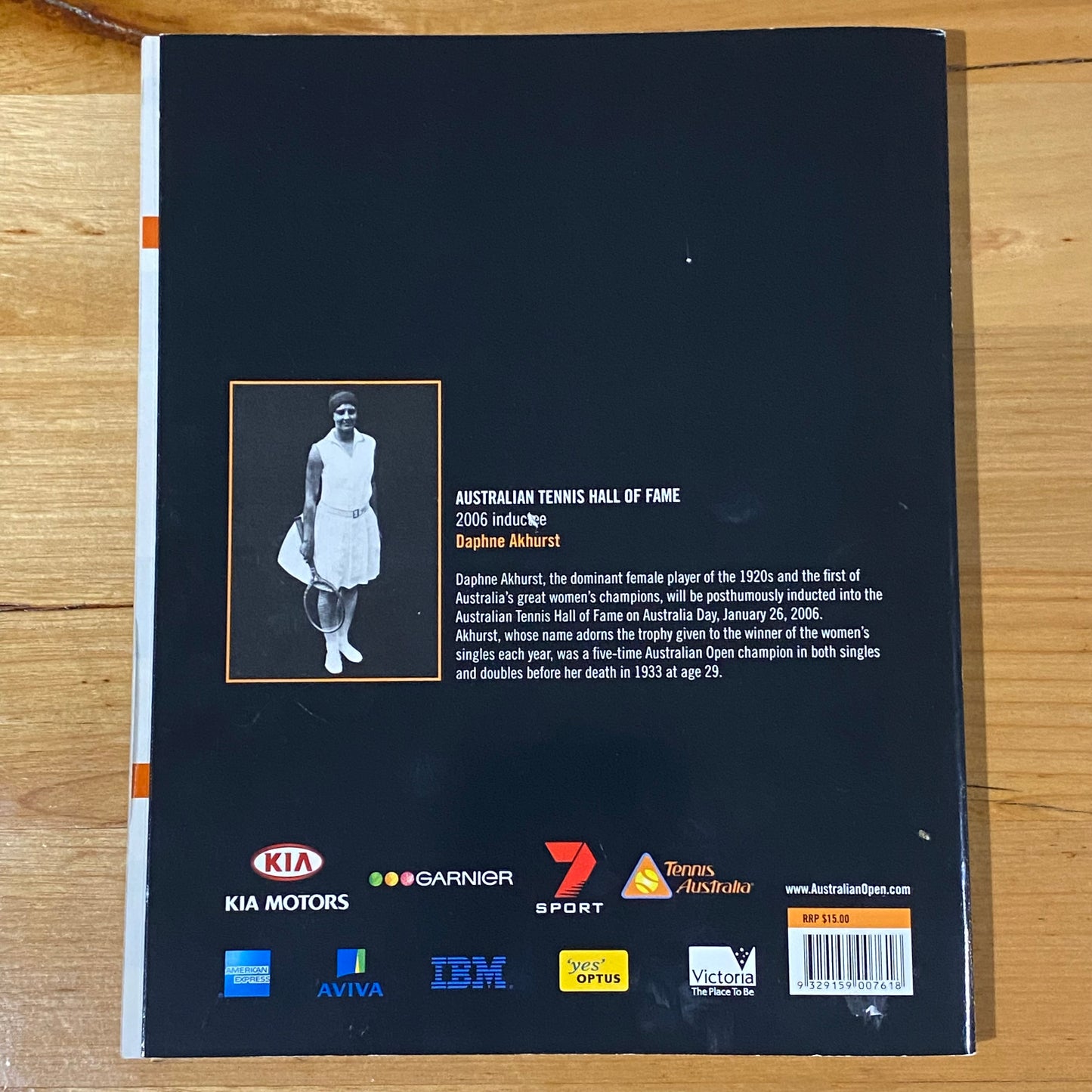Australian Open Tennis Official Programs 1998, 2003 and 2003 VGC