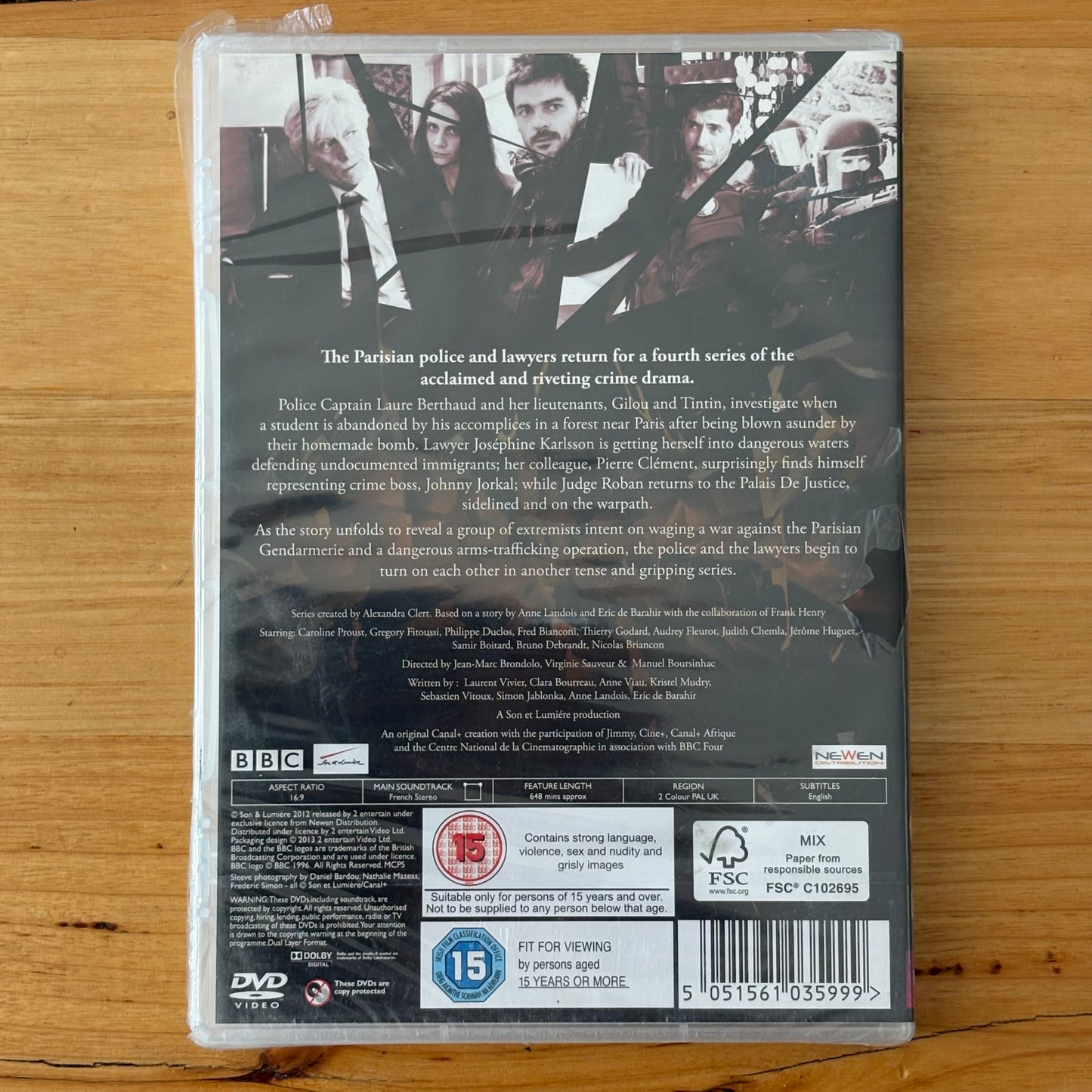 Spiral Series 1-4 DVD French Police Drama 2-Disc Set PAL VGC