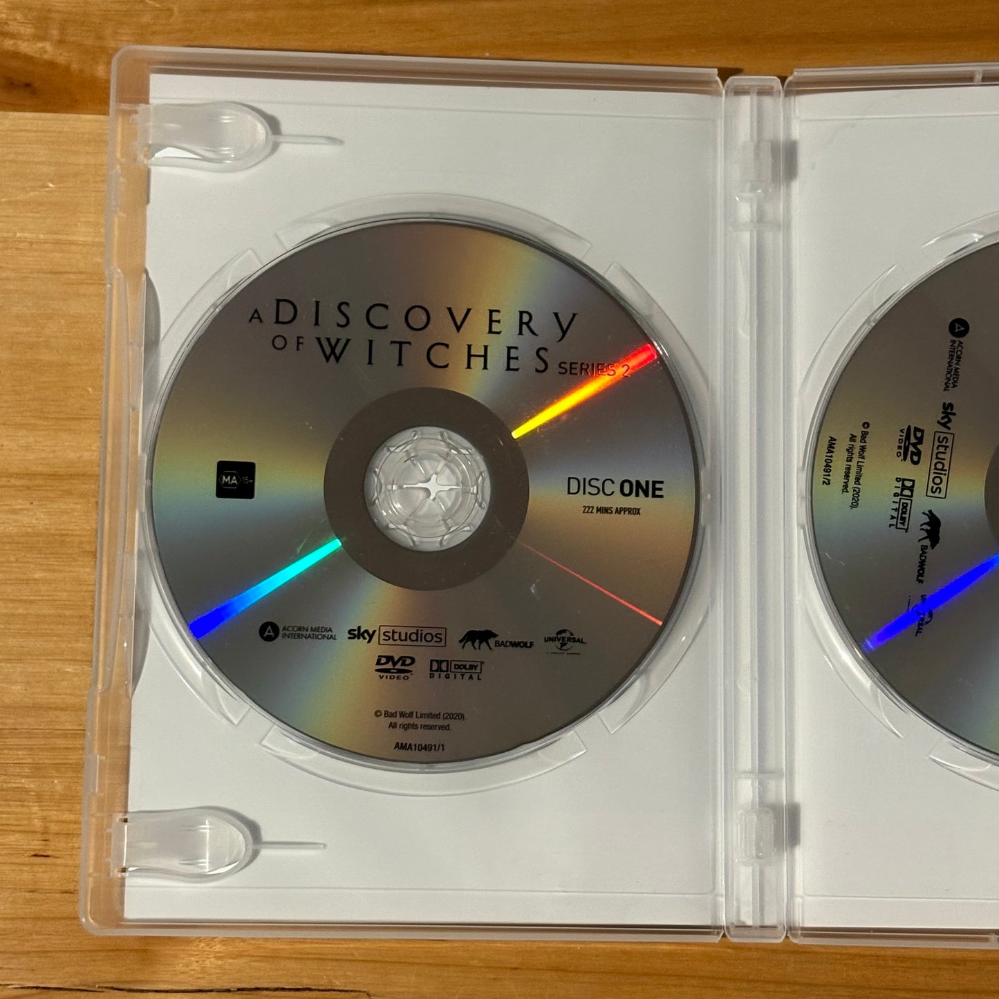 A Discovery of Witches Series 1+2 DVD Supernatural Drama 2-Disc Set PAL 4 VGC