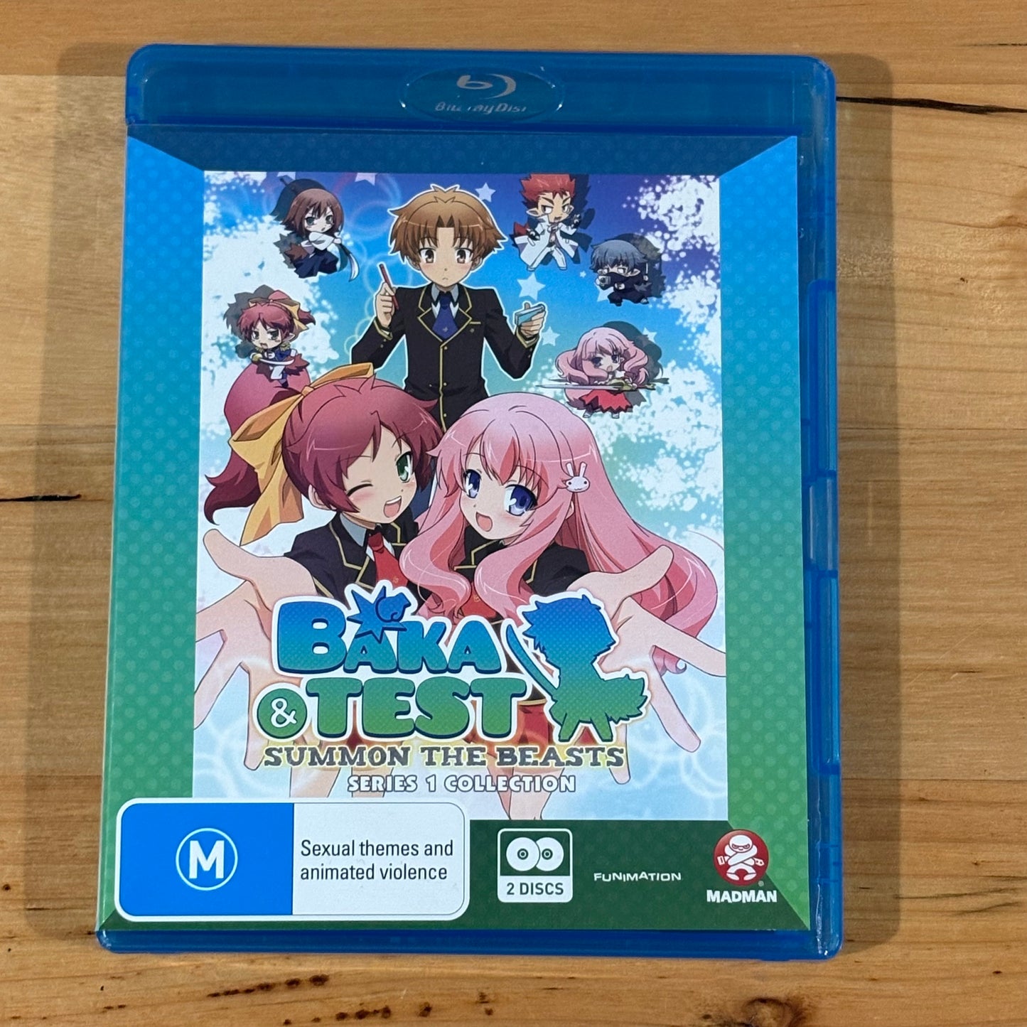 Baka And Test Summon The Beasts Blu-ray Anime Series 1 and 2 Collection Region A+B VGC