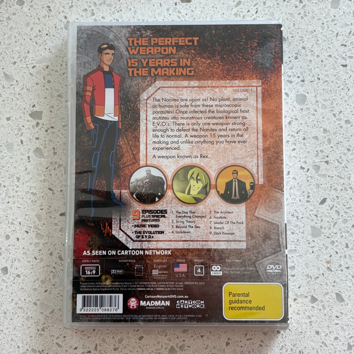 Generator Rex Volume 1 DVD The Day That Everything Changed PAL 4 New Sealed