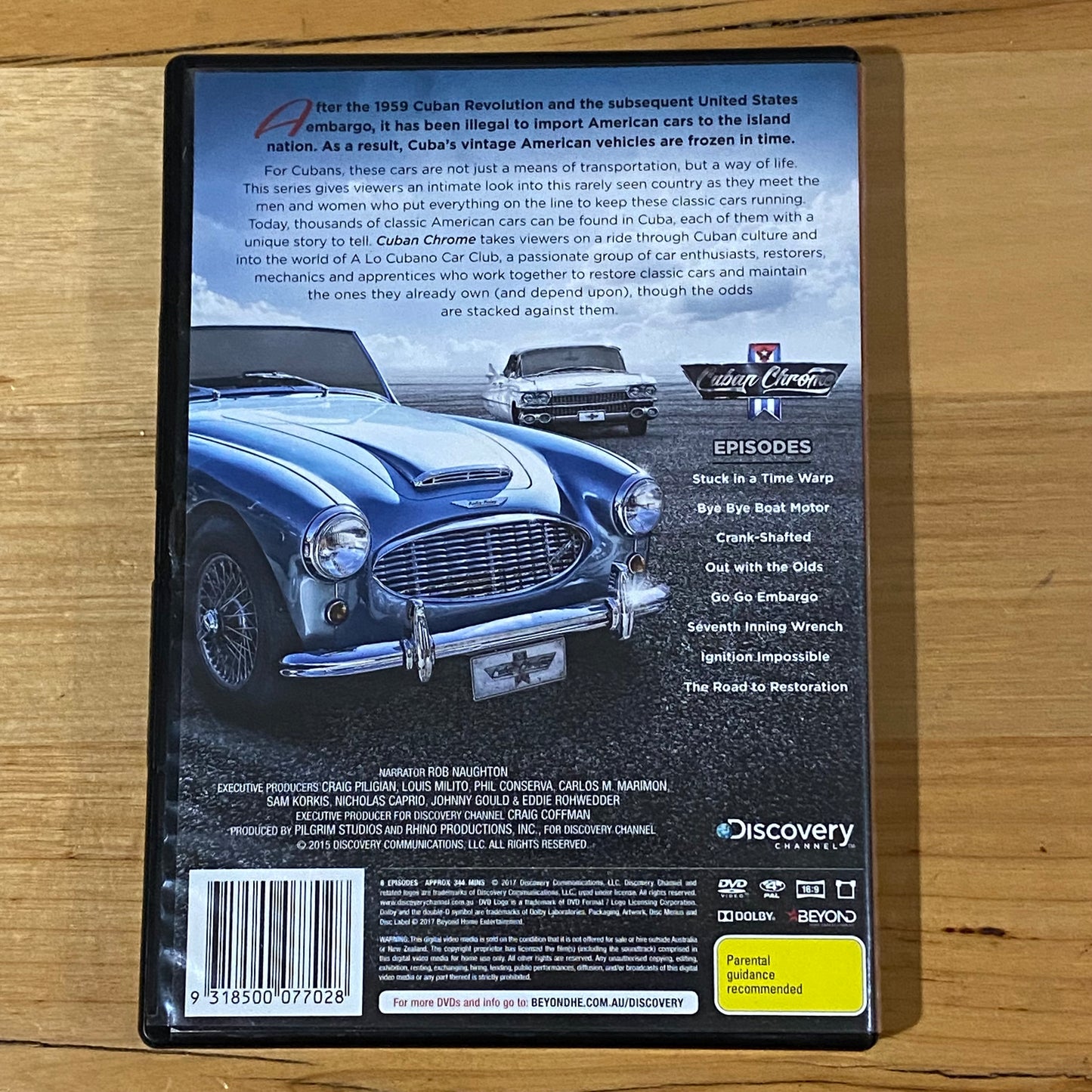 Cuban Chrome DVD Classic Cars Discovery Channel PAL 4 2-Disc VGC