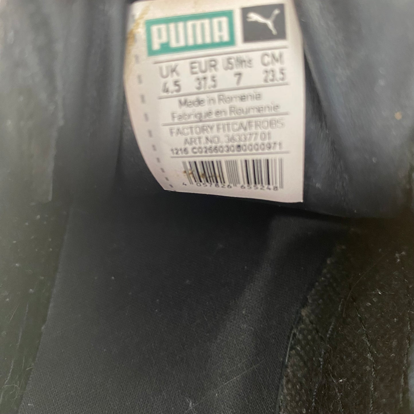 Puma Black Platform Casual Shoes Womens Size 7