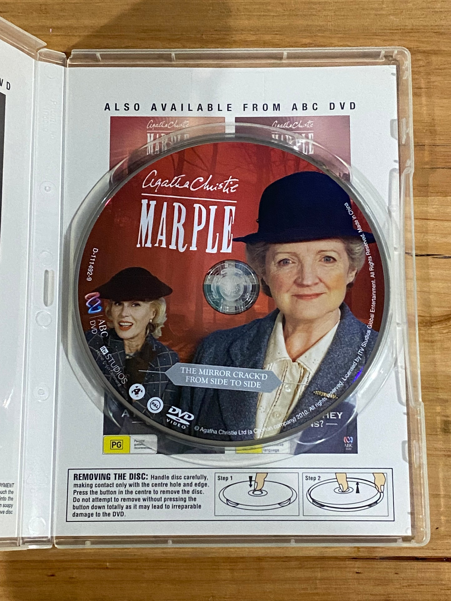 Agatha Christie's Miss Marple The Mirror Crack'd From Side To Side DVD PAL 4 VGC