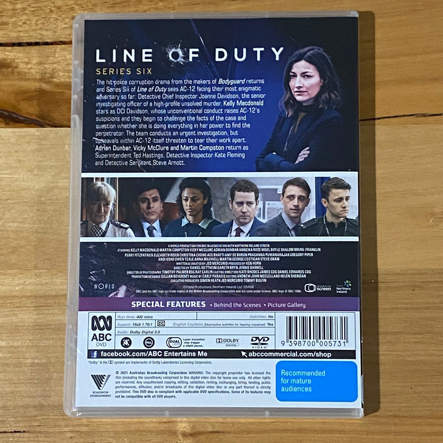 Line of Duty DVD Series 6 British Crime Series PAL 4 2-Disc Set VGC