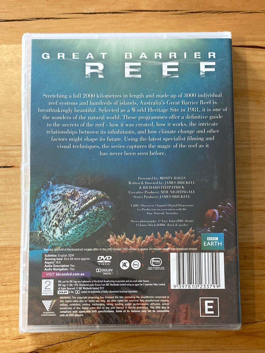 Great Barrier Reef BBC Earth DVD Natural History PAL 4 Brand New Sealed