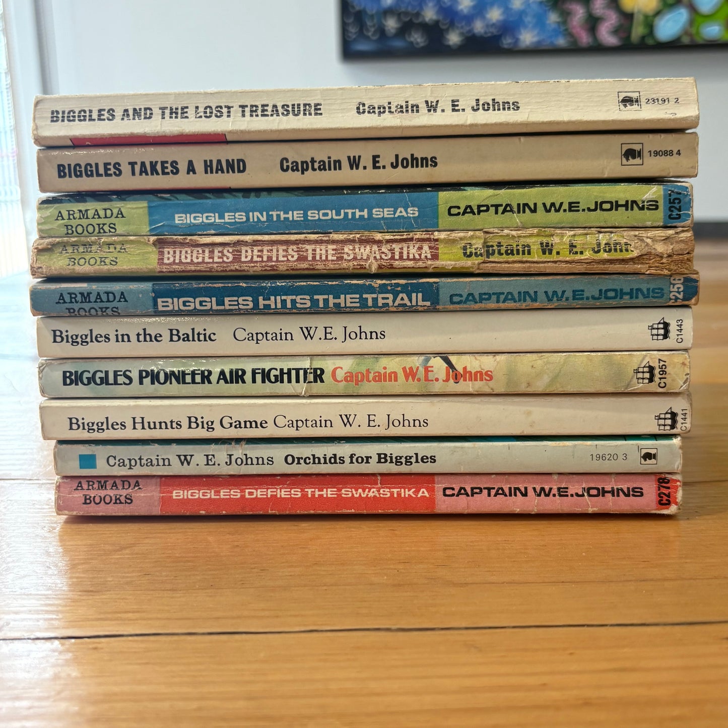 Biggles Paperbacks x 10 Bundle Captain W.E. Johns Vintage Story Books