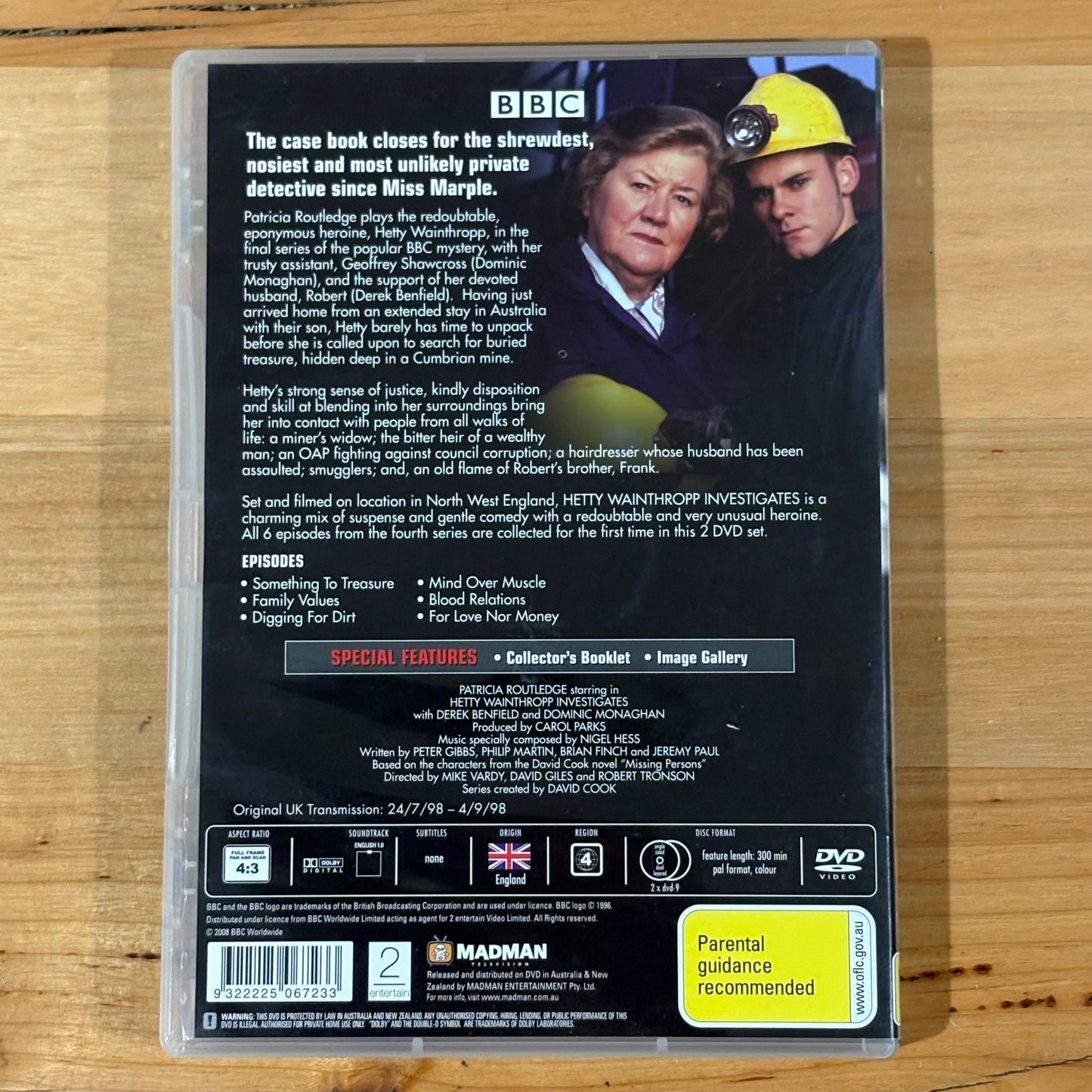 Hetty Wainthropp Investigates Complete Fourth Series DVD PAL 4 VGC