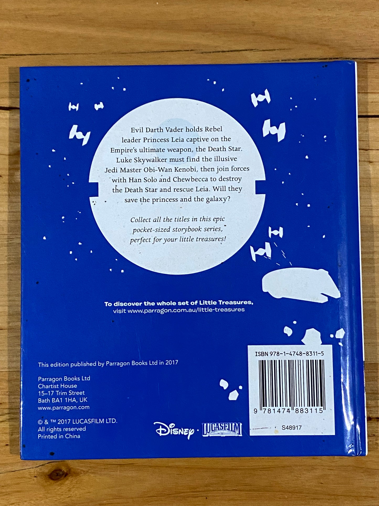 Little Treasures Star Wars A New Hope Hardcover Book GD