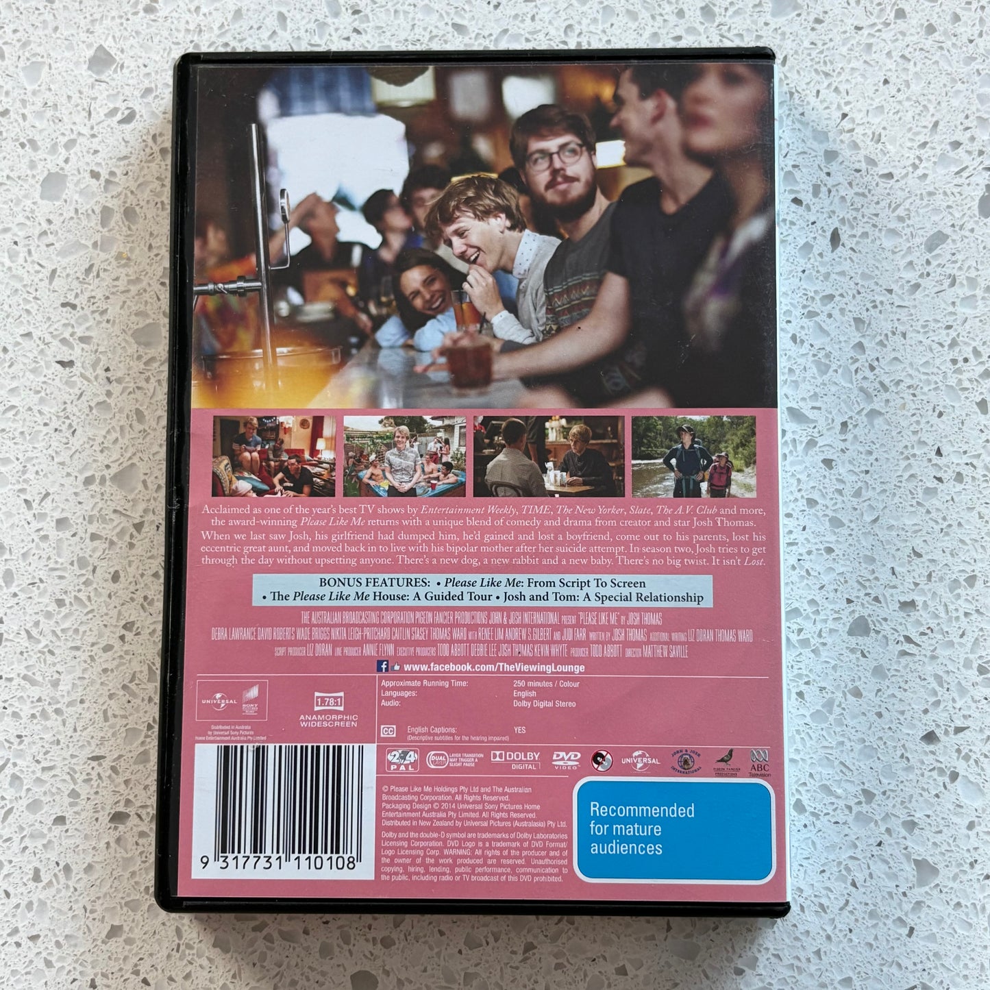 Please Like Me Complete Second Season DVD Josh Thomas PAL 4 VGC