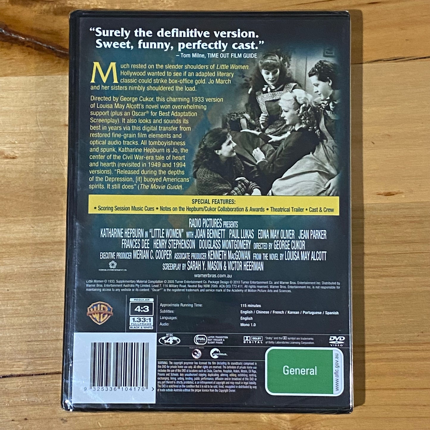 Little Women DVD Classic Movie Starring Katherine Hepburn NTSC 4 Brand New Sealed