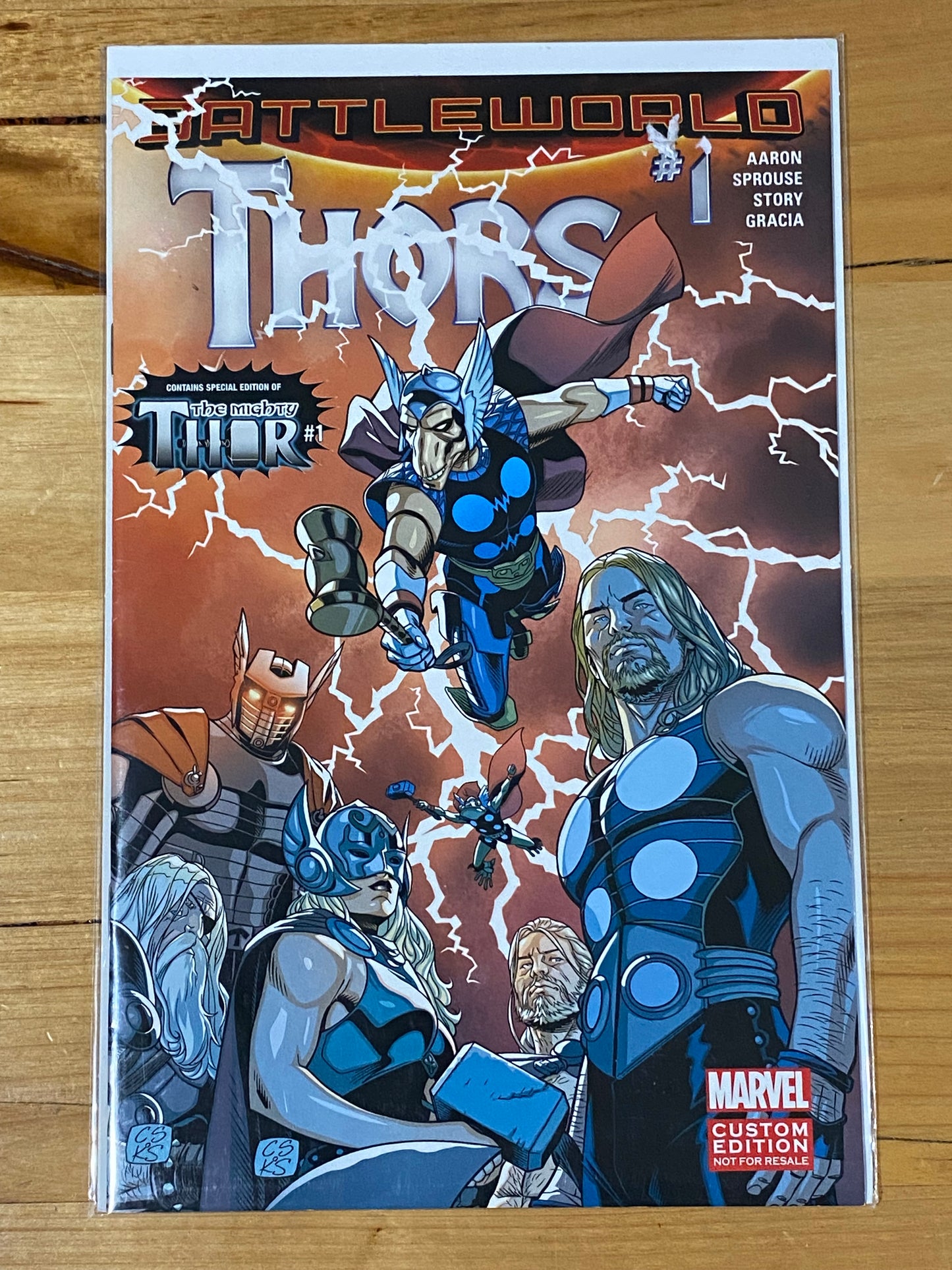 THORS (2015) #1 CUSTOM EDITION DAVE MCCAIG COVER ART (NM)