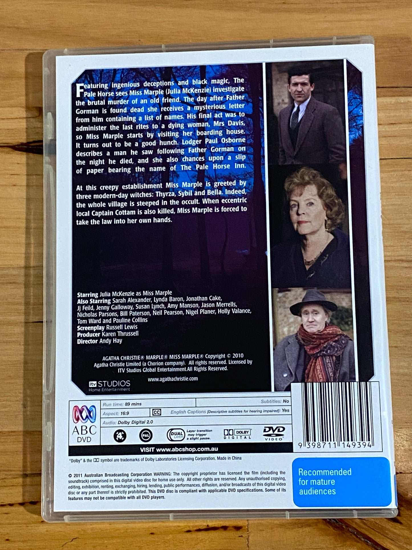 Agatha Christie's Miss Marple The Pale Horse DVD PAL 4 VGC