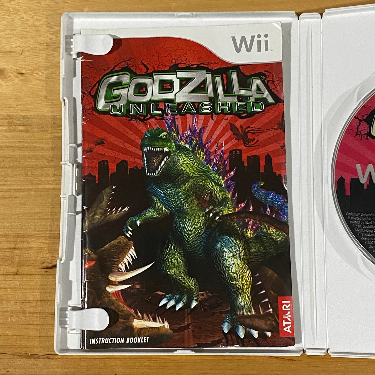 Wii Godzilla Unleashed With Manual Video Game VGC