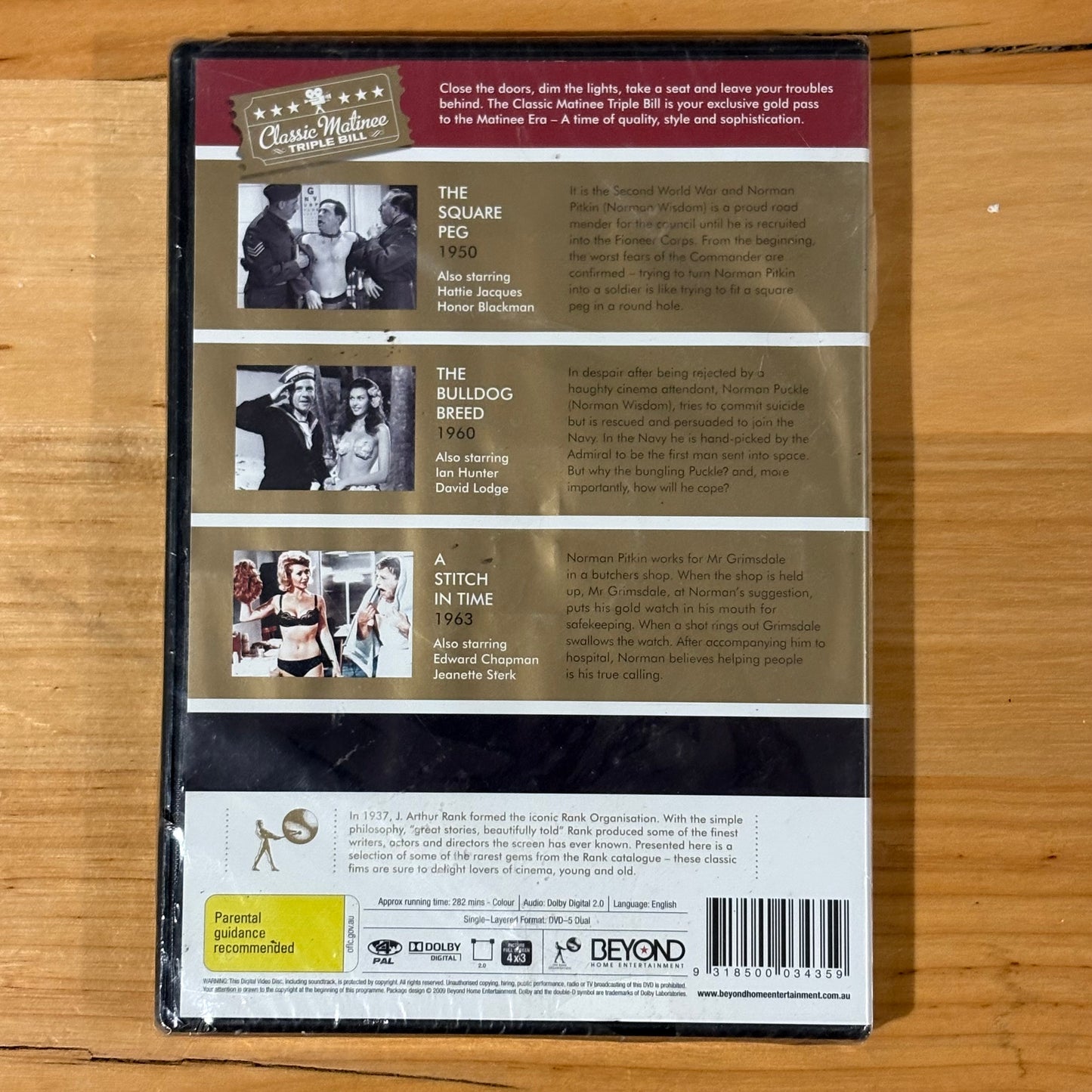 Norman Wisdom Triple Bill DVD Classic British Comedy PAL 4 New Sealed