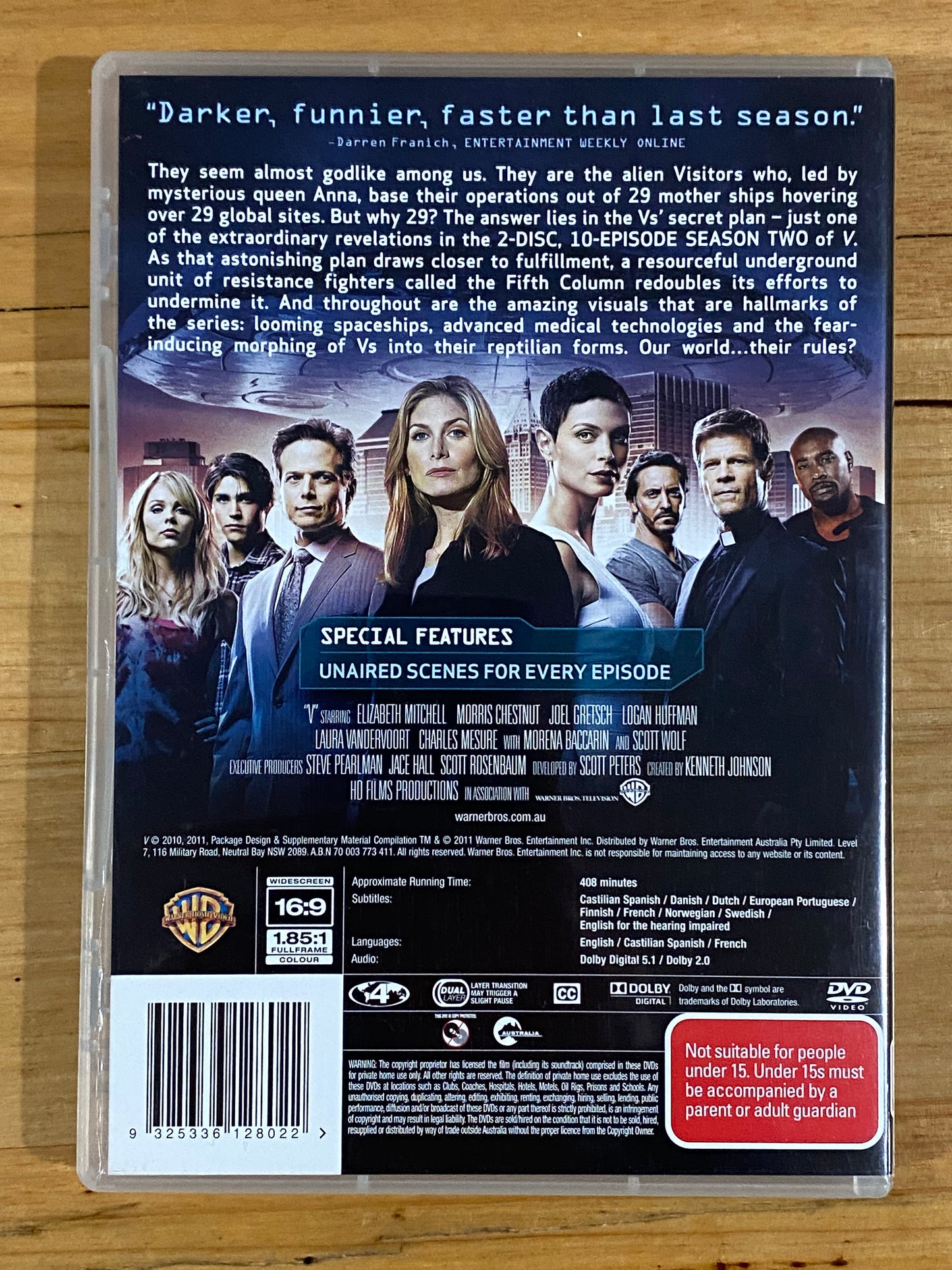 V The Complete Second Season DVD 2-Disc PAL 4 VGC