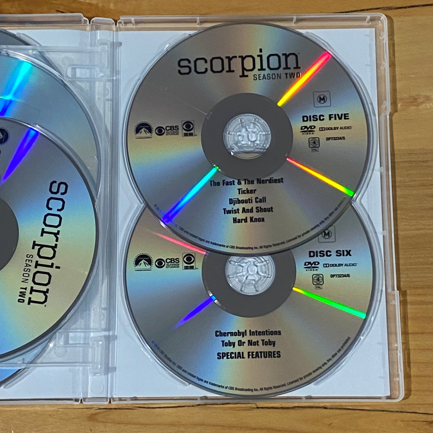 Scorpion Seasons 1 & 2 DVD 6-Disc Sets PAL 4 VGC
