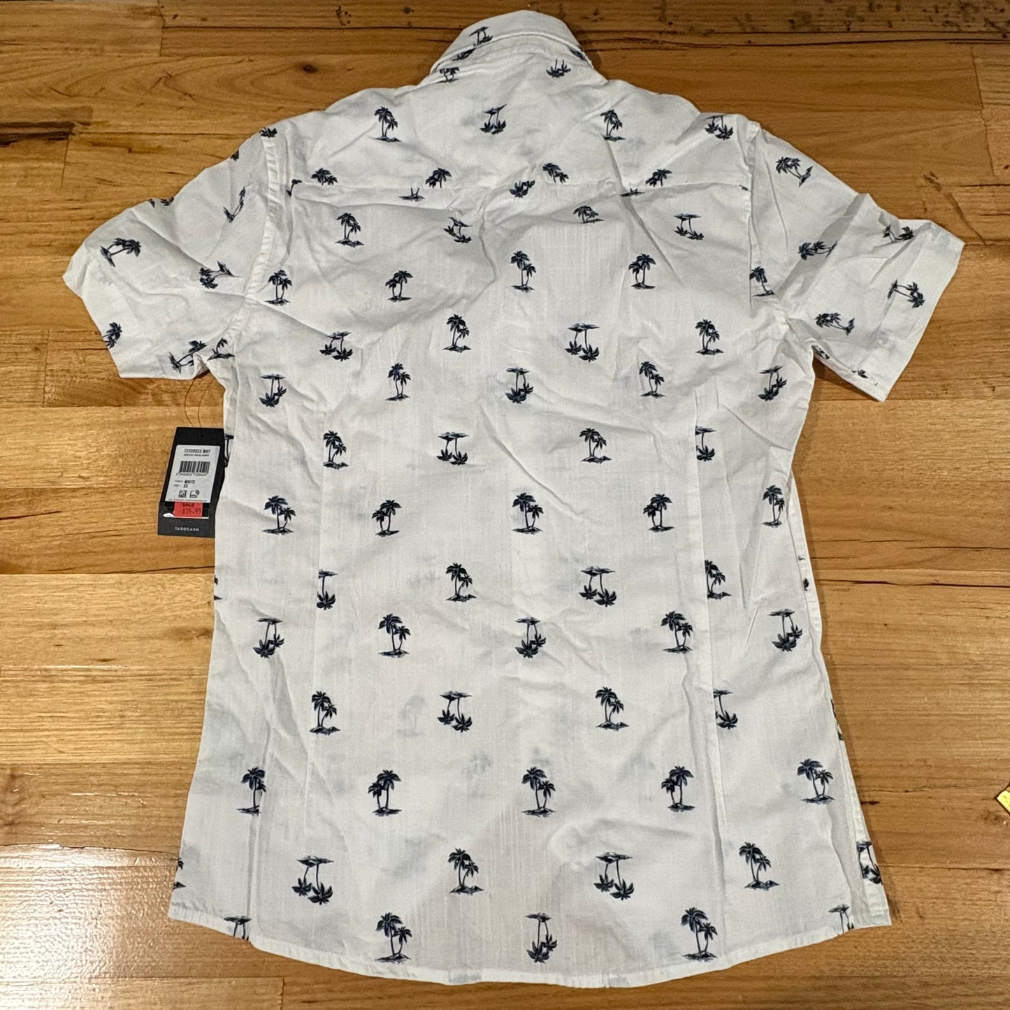 Tarocash Shirt Mens Casual Sz XS Short Sleeve Breeze Pal Pattern Collared NWT