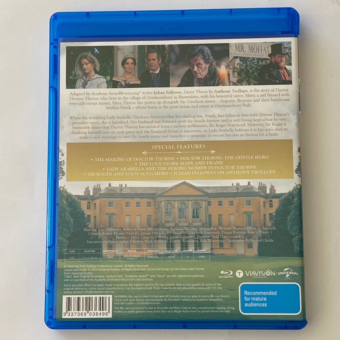 Doctor Thorne Blu-ray Based on a Novel by Anthony Trollope Region B VGC