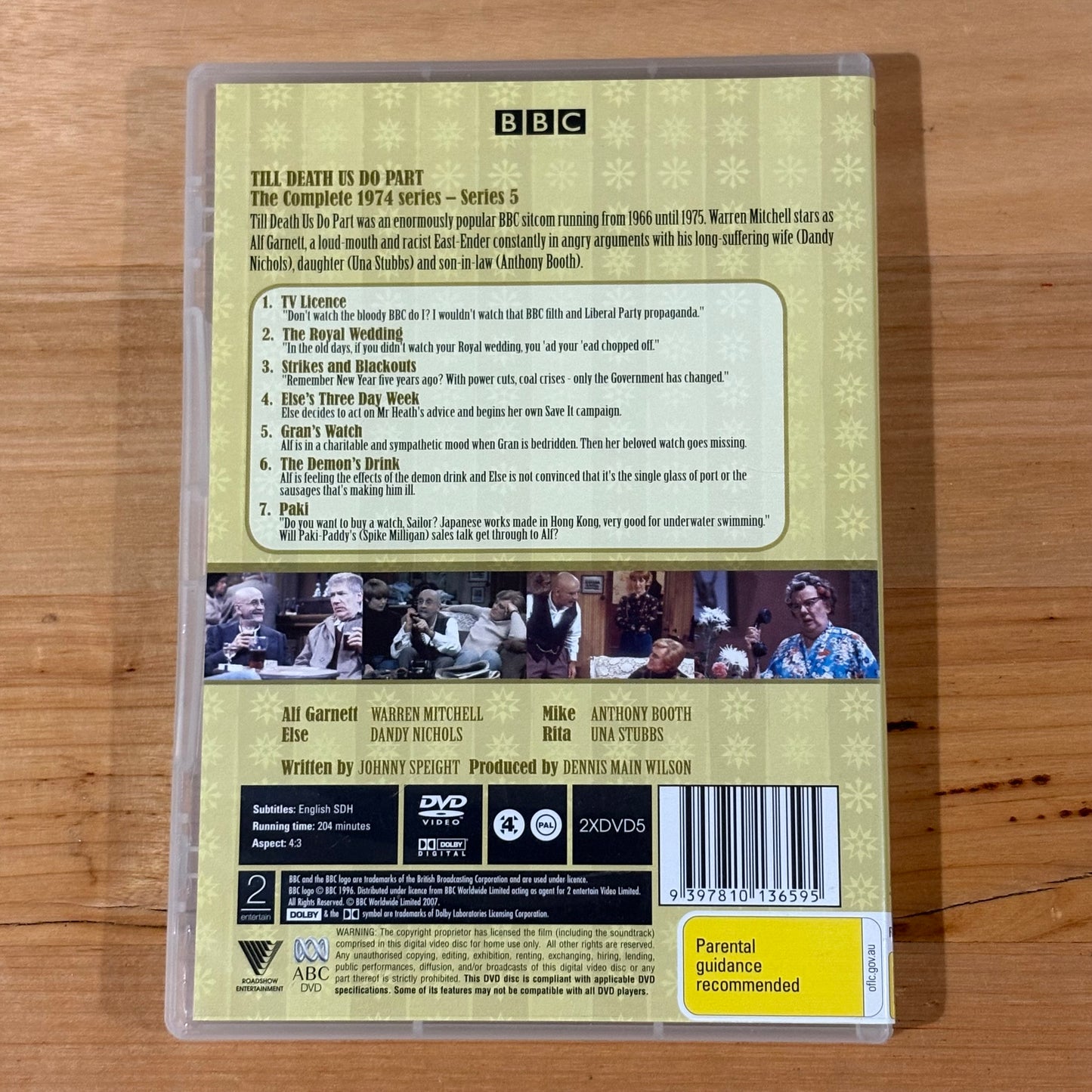 Till Death Us Do Part Complete 1972 and 1974 DVD Box-Set 4-Disc PAL 4 VGC