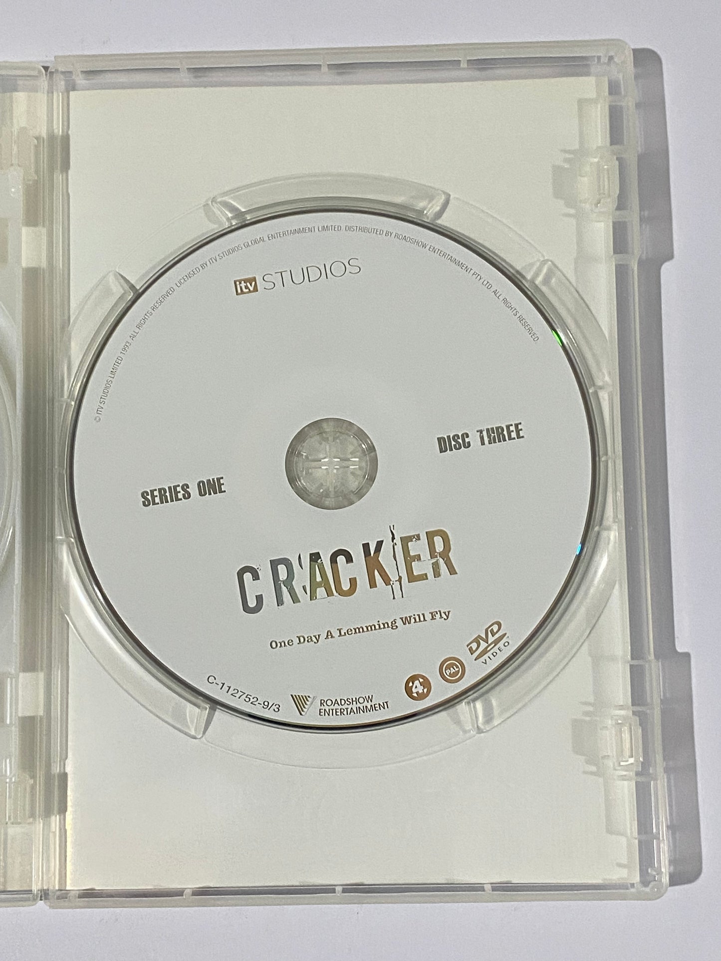 Cracker Series 1 DVD Robbie Coltrane ITV Crime Drama 3-Disc Set PAL 4 VGC