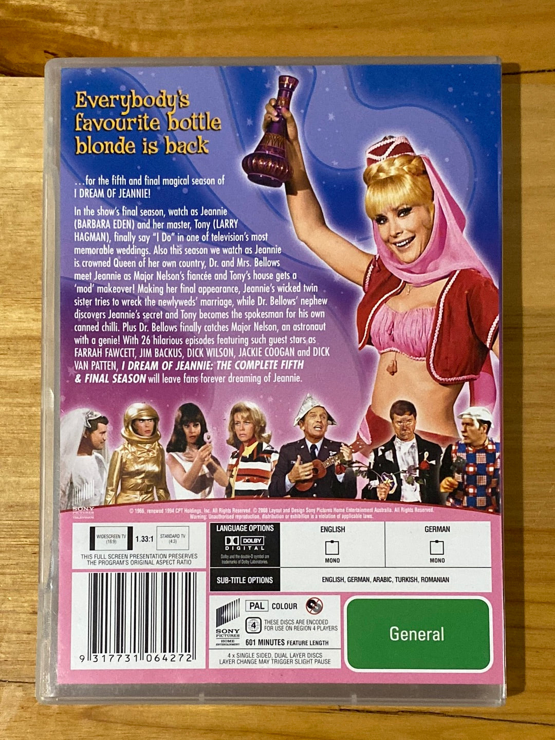 I Dream Of Jeannie Seasons 1-5 DVD Complete Series PAL 4 VGC