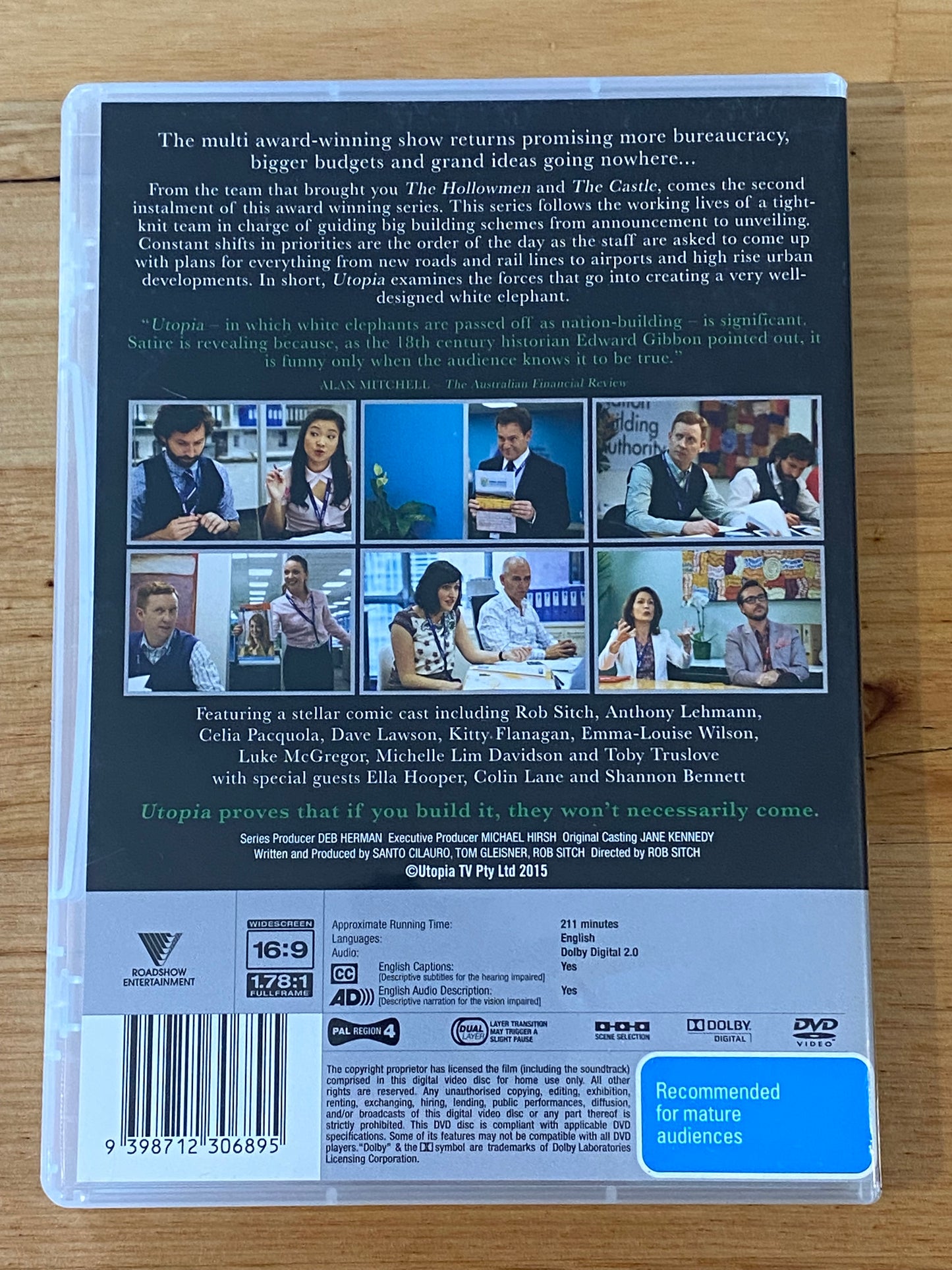 Utopia Series Two DVD Rob Sich Kitty Flanagan Australian Comedy 2-Disc PAL 4 VGC