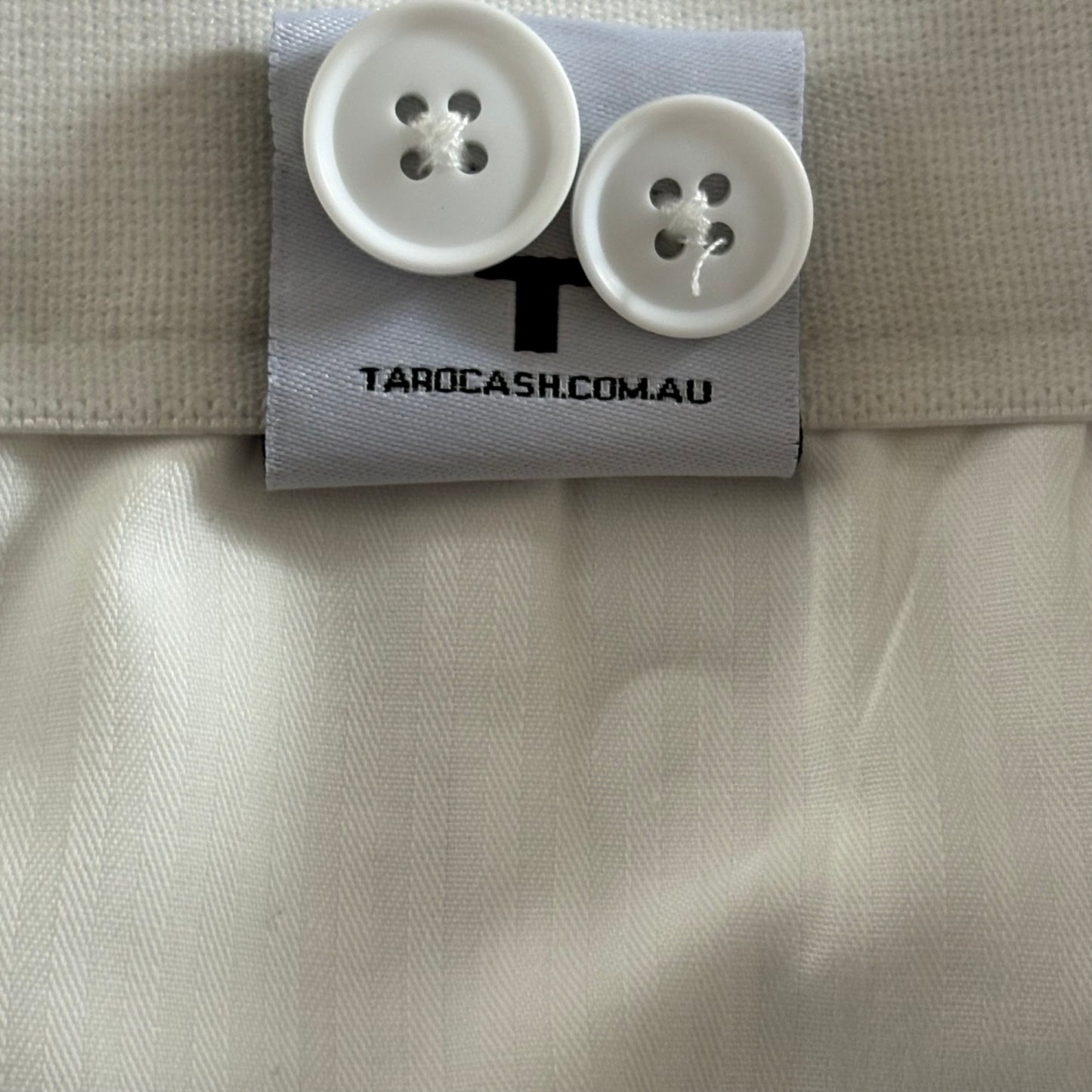 Tarocash Men’s Linen Pants White Sz 44-inch Waist Dune Slim Stretch Zip Fly NWT