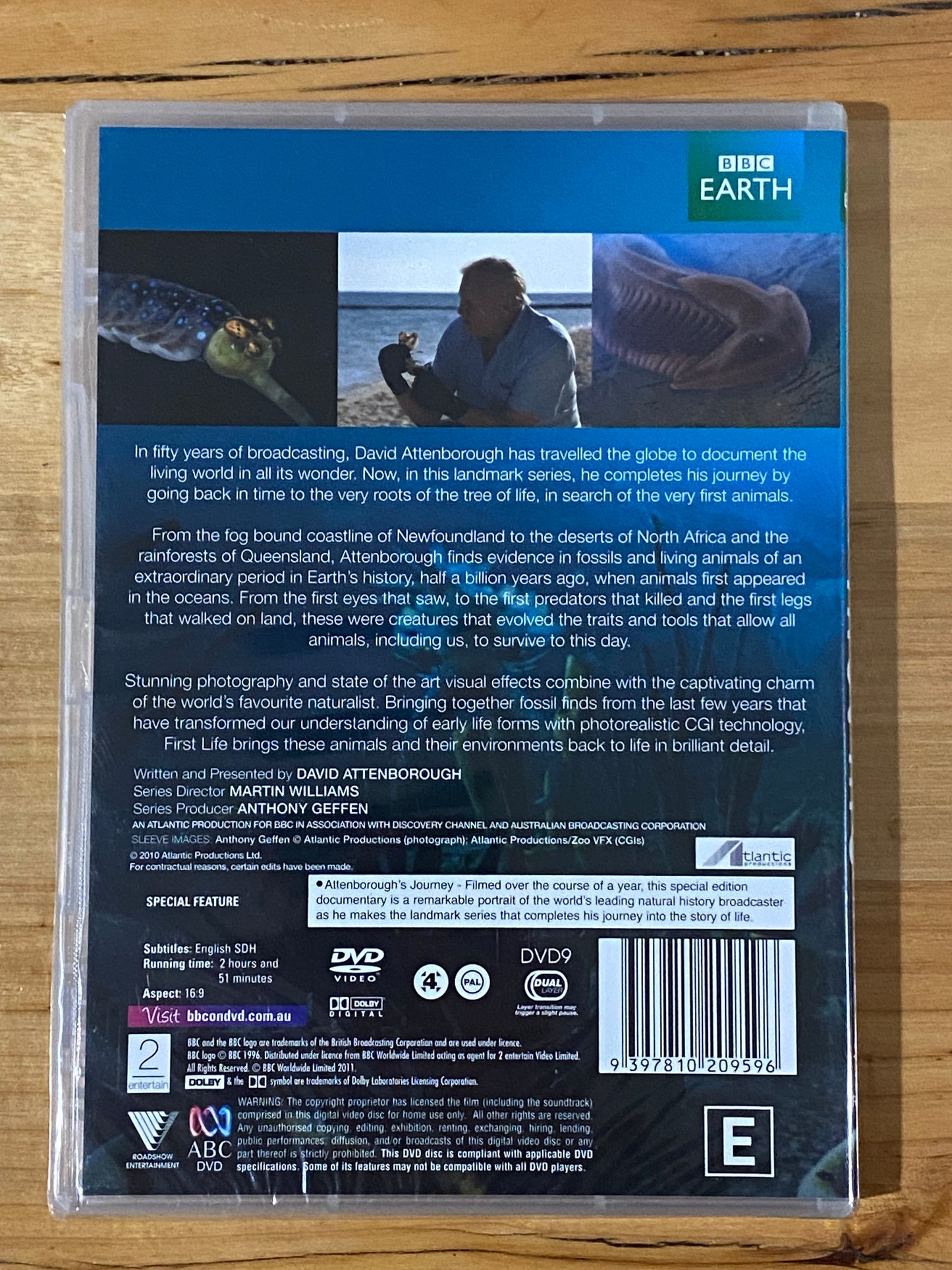 David Attenborough's First Life DVD BBC Documentary PAL 4 New Sealed