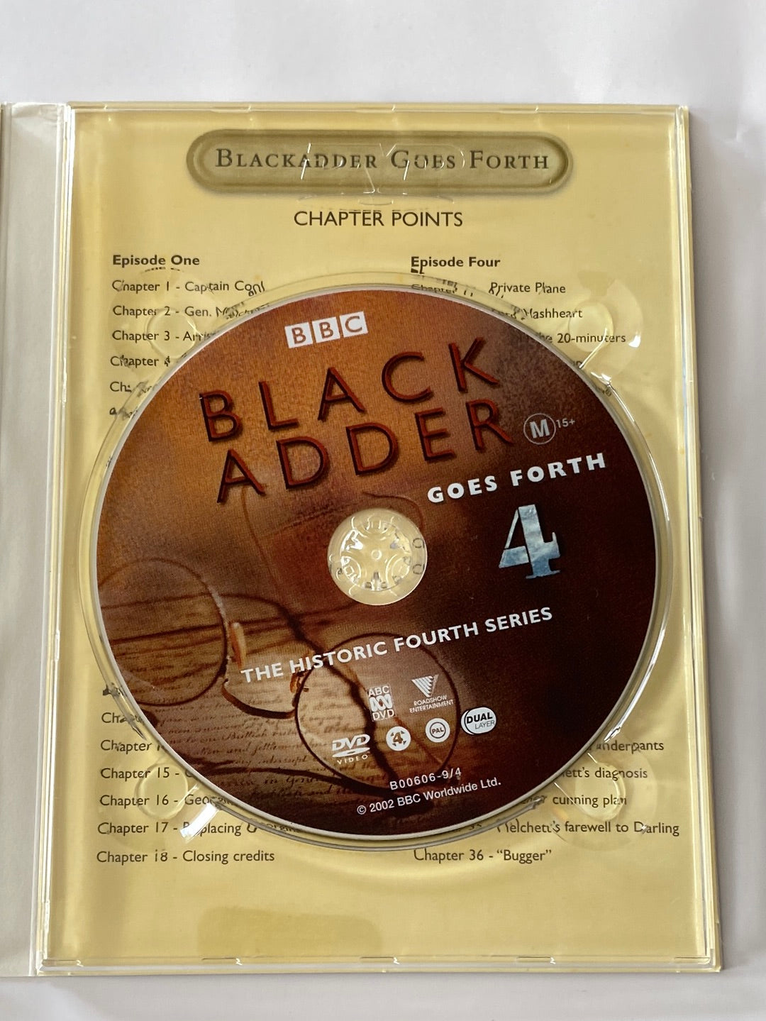 Black Adder Collectors Edition DVD Series 1-4 4-Disc Set PAL 4 VGC