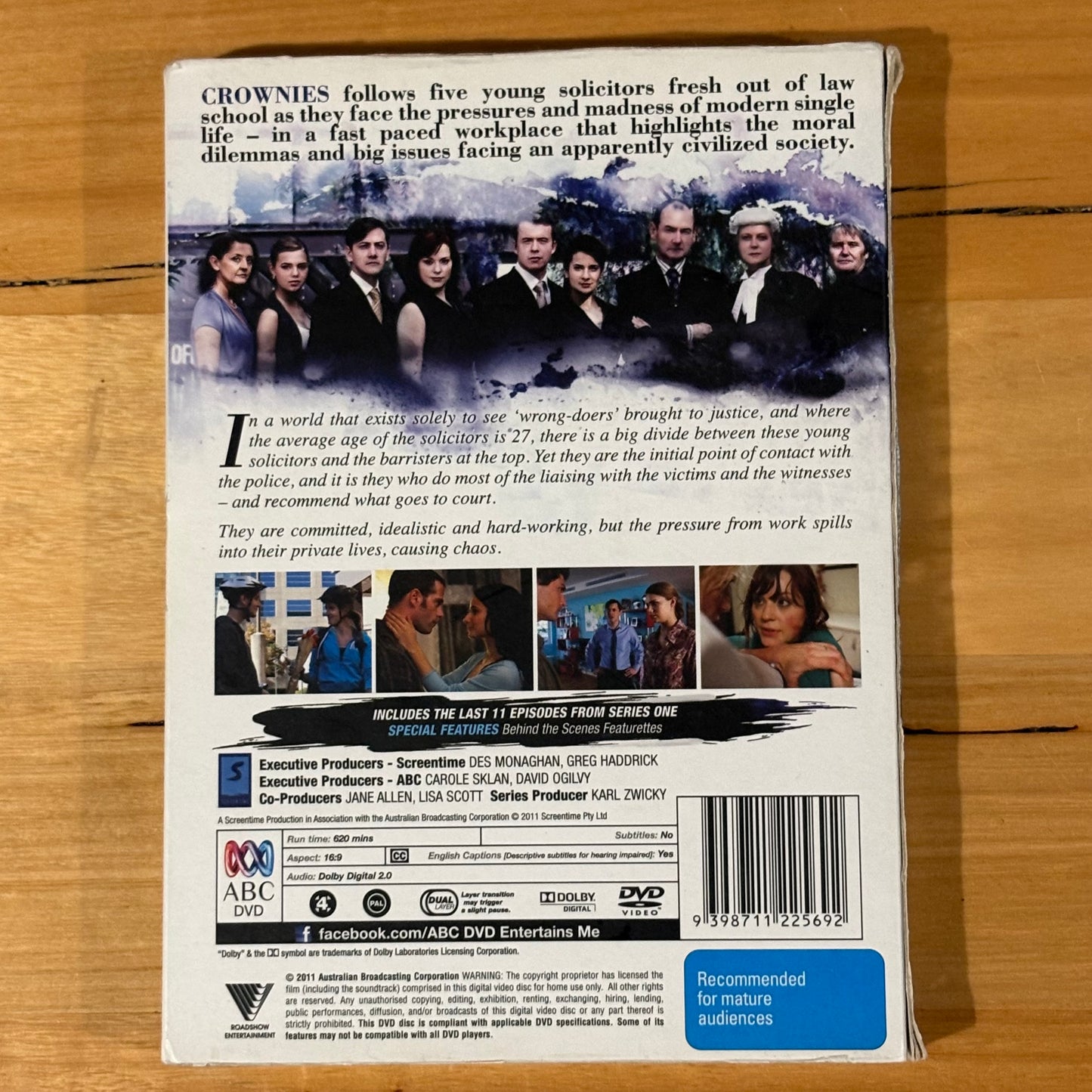 Crownies Season 1 Parts 1 and 2 DVD Australian Drama PAL 4 VGC