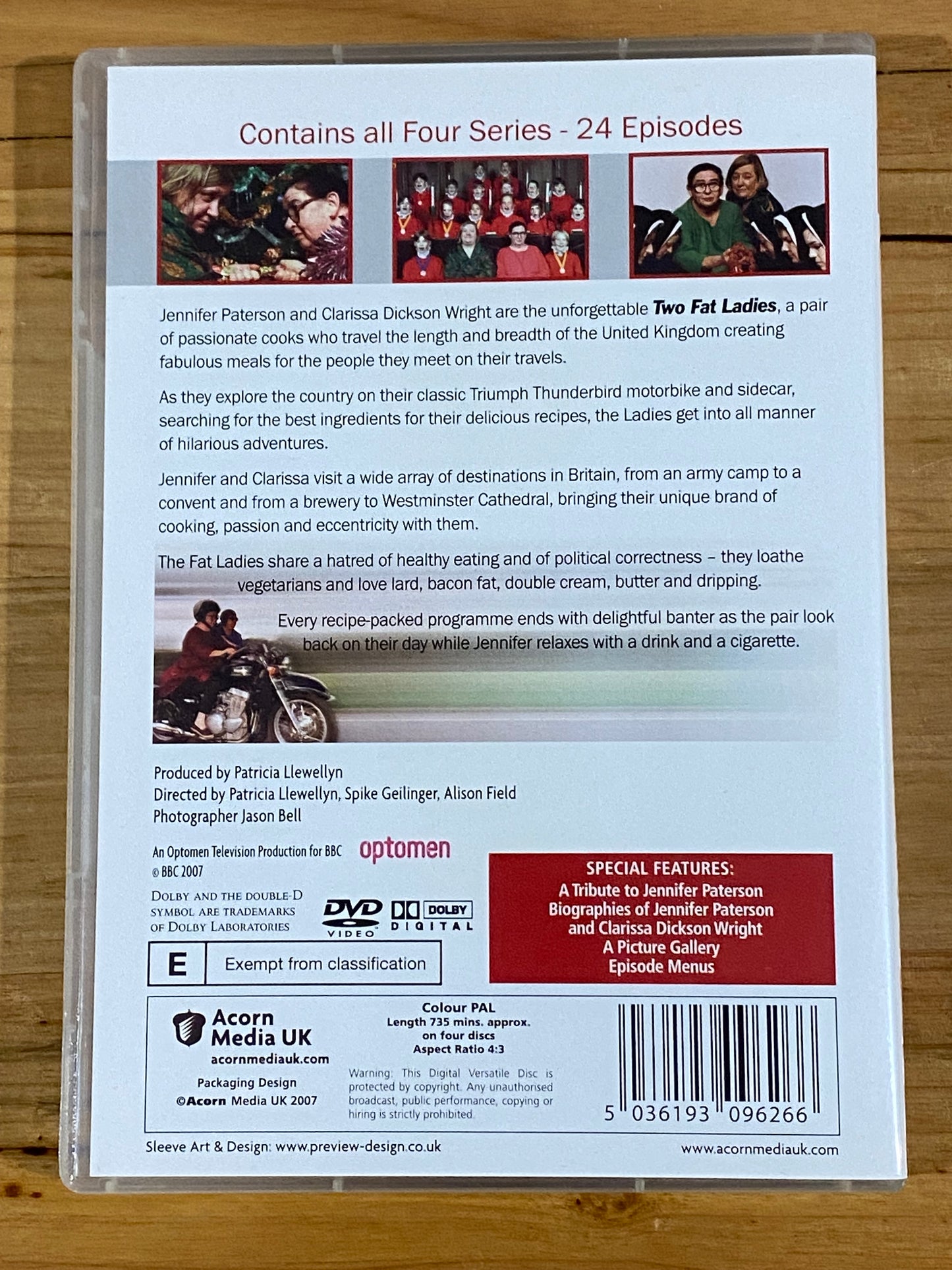 Two Fat Ladies Complete Series DVD 4-Disc Set PAL 2 VGC