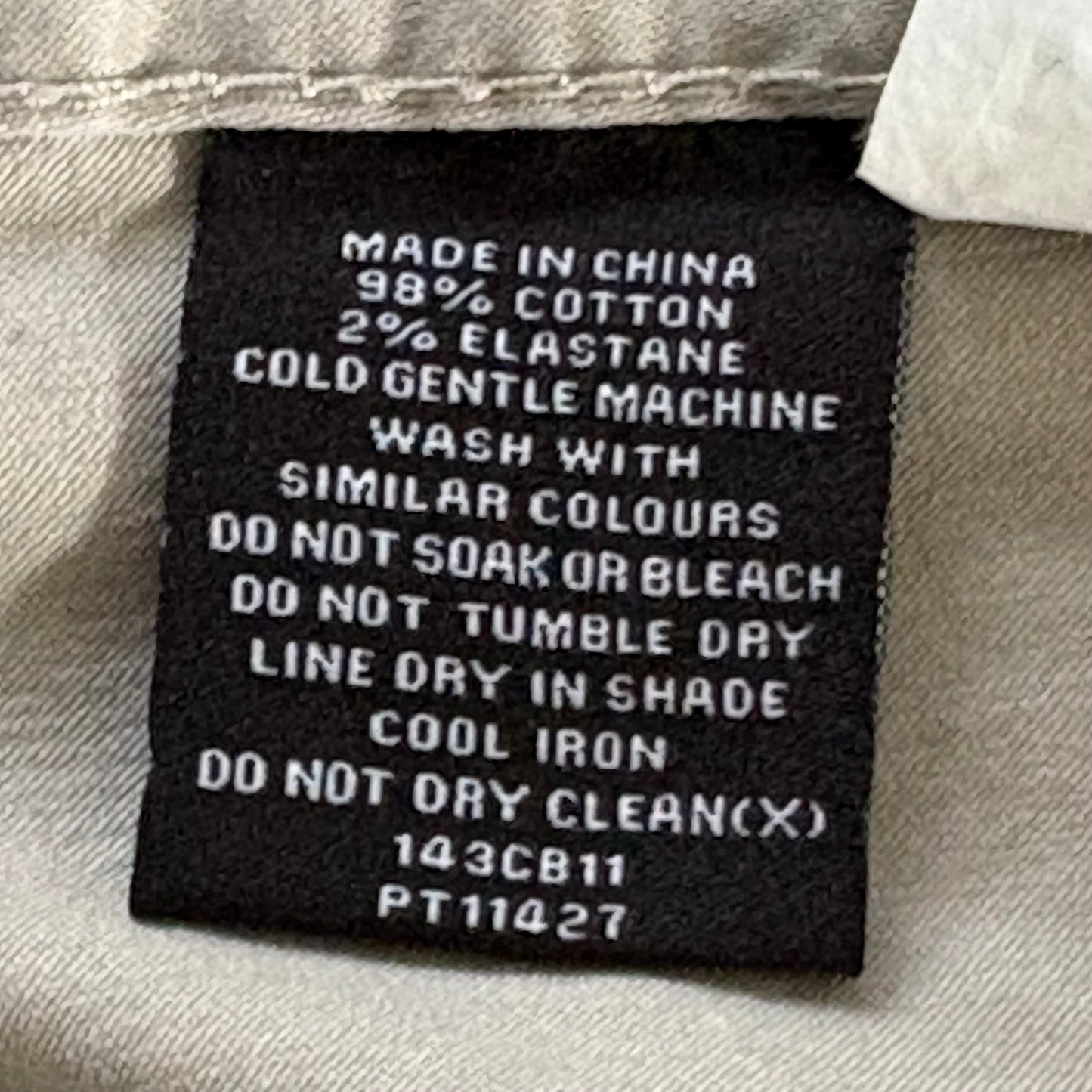 Tarocash Men’s Chinos Putty Sz 44-inch Waist Regular Zip Fly New With Tags