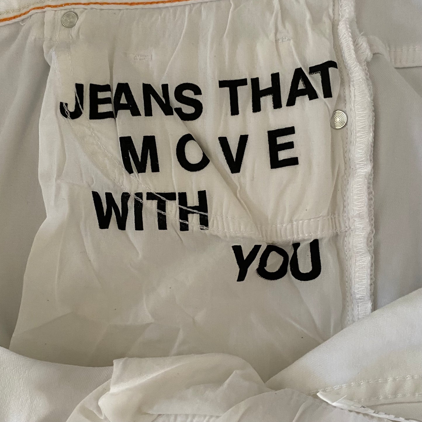 Johnny Bigg Men’s White Jeans SZ 42-inch Waist Zip Fly New With Tags