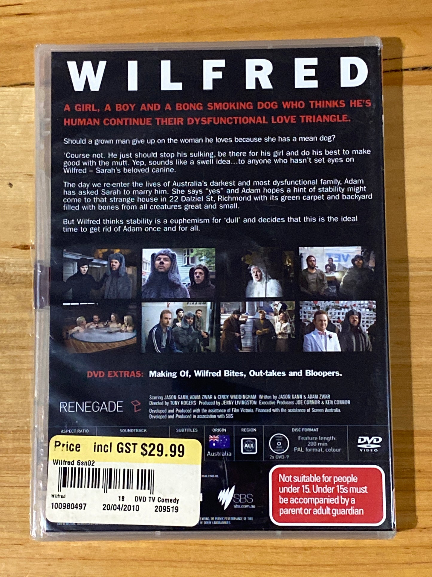 Wilfred Series 2 DVD Australian comedy 2-Disc Set PAL ALL New Sealed