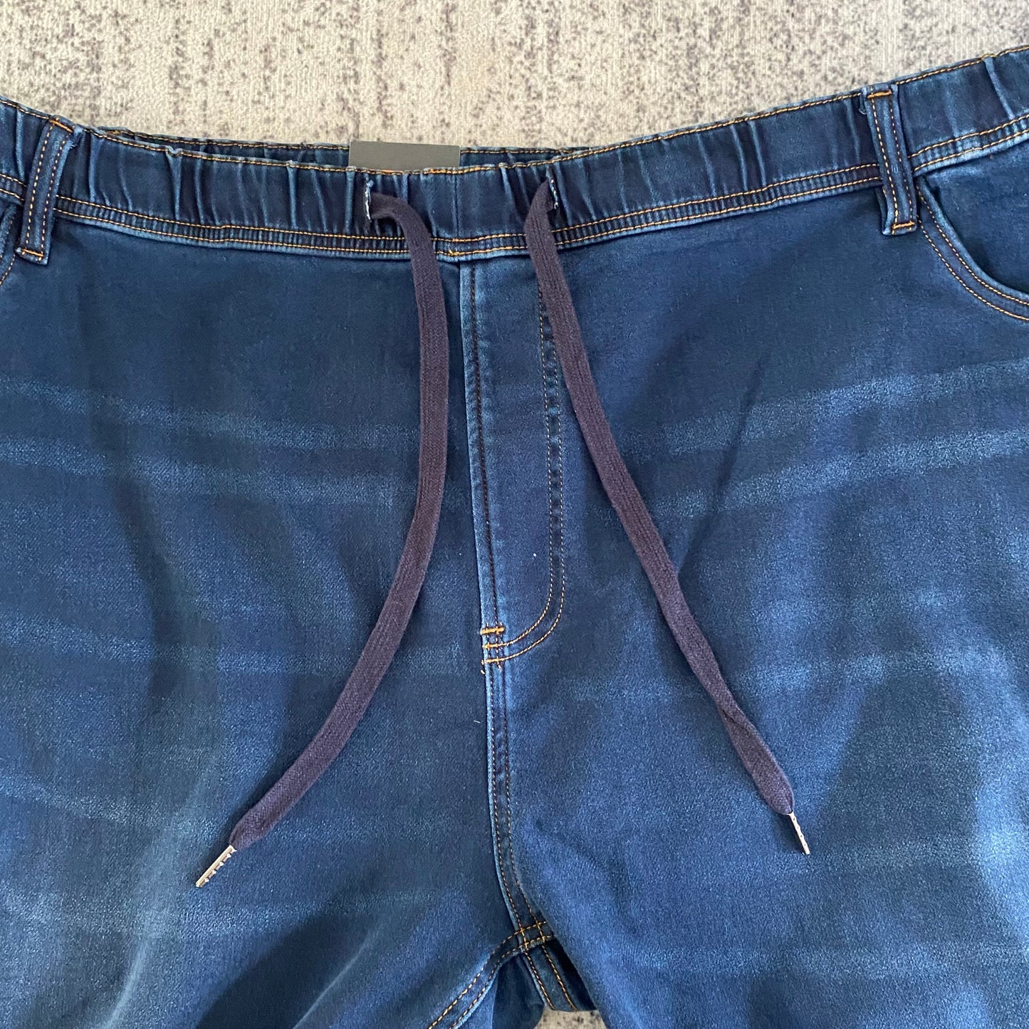 Johnny Bigg Men’s Blue Jeans SZ 52-inch Waist Draw String New Without Tags