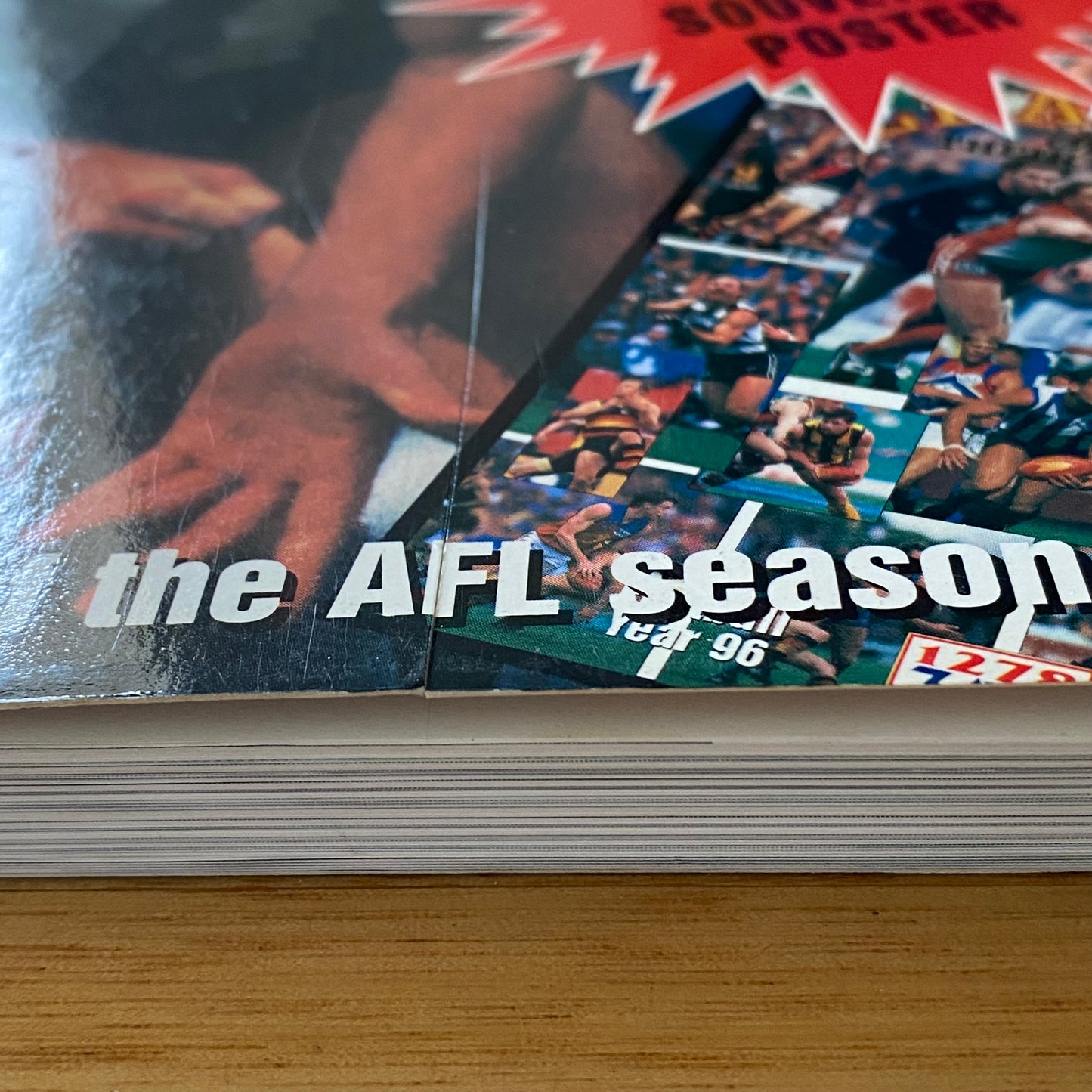 3AW Football Year 96 Book AFL Wayne Carey Cover Complete with Poster GD