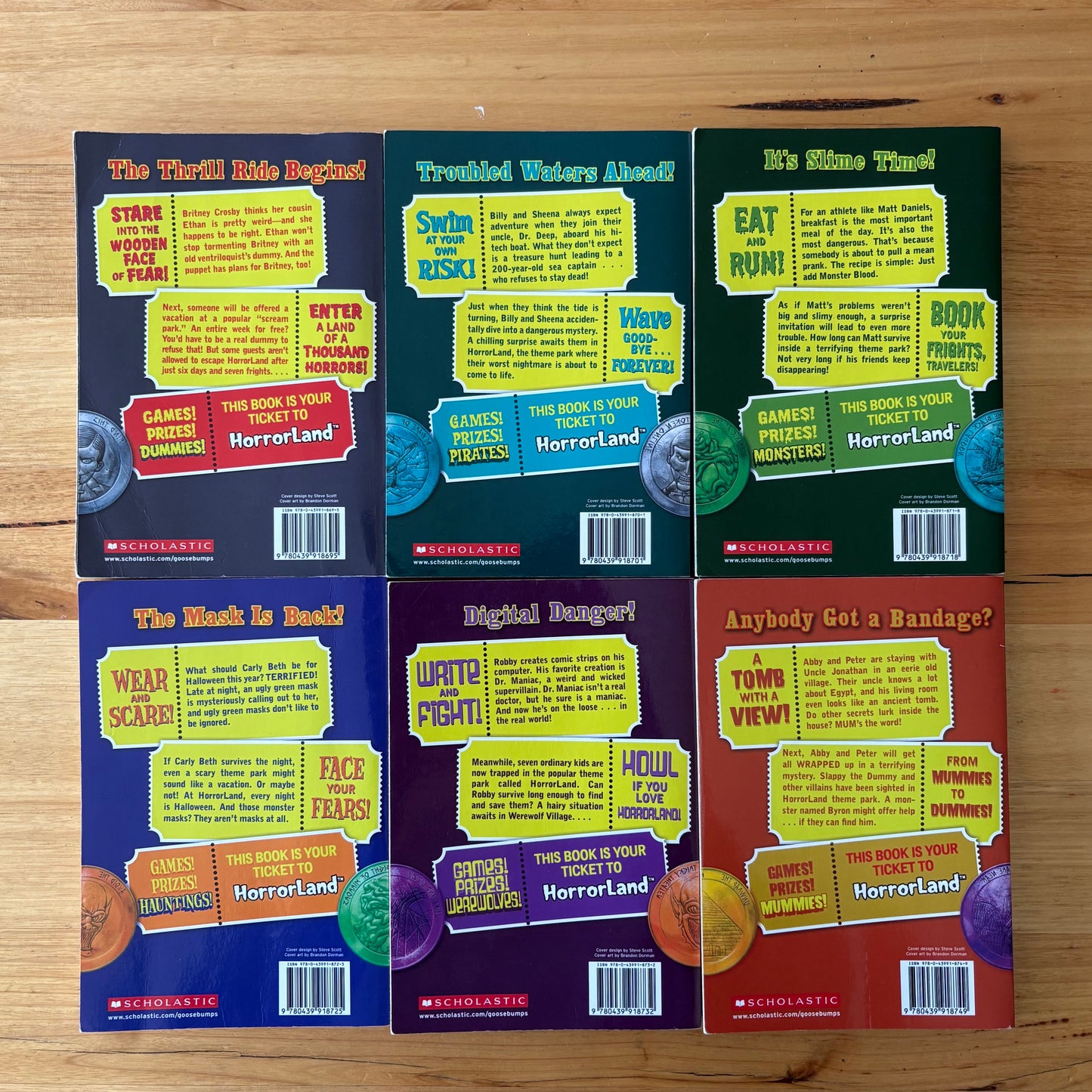 Goosebumps Horrorland Paperbacks R.L. Stine 1-19 Complete Run GD