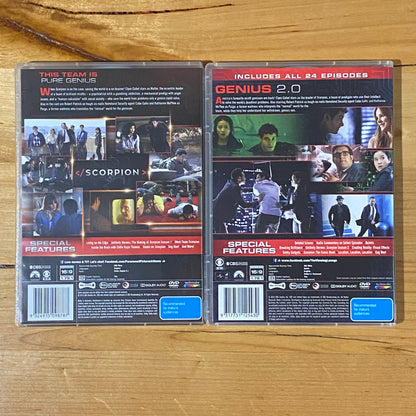 Scorpion Seasons 1 & 2 DVD 6-Disc Sets PAL 4 VGC