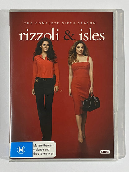 Rizzoli & Isles Complete Season 6 ­DVD 4-Disc Set PAL 4 VGC