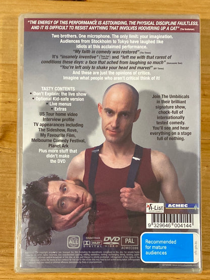 Umbilical Brothers DVD Don't Explain PAL ALL Brand New Sealed