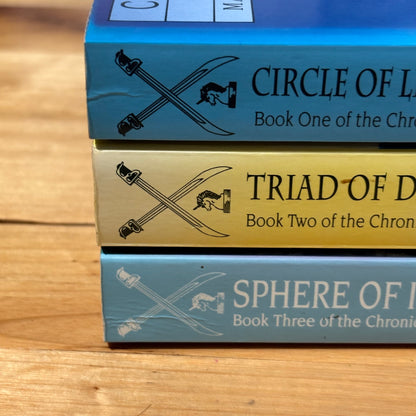 Triad of Darkness Circle of Light by Martin Middleton Fantasy 2 x Paperback GD